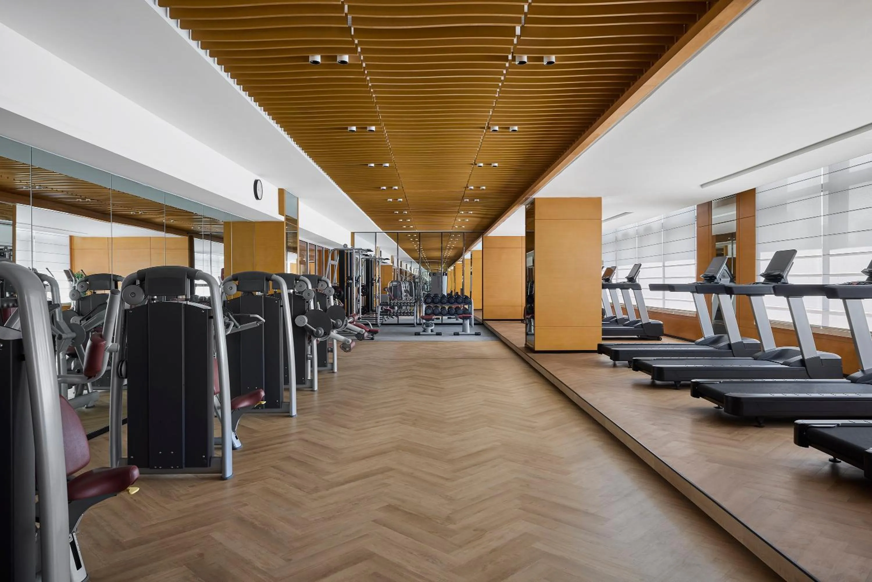 Fitness centre/facilities in Hilton Shanghai City Center -Steps from iconic landmarks Wukang Mansion and Jing'an Temple