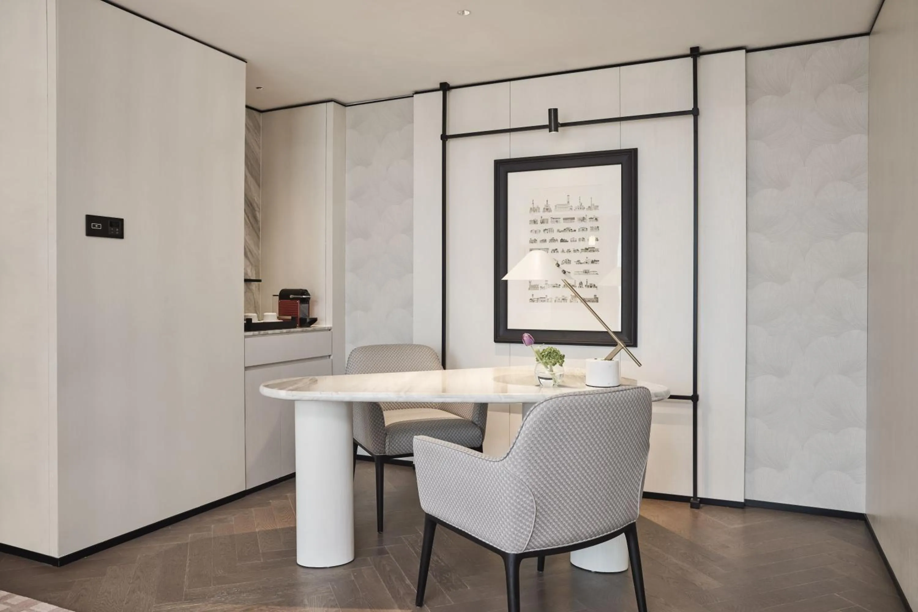 Seating area in Hilton Shanghai City Center -Steps from iconic landmarks Wukang Mansion and Jing'an Temple