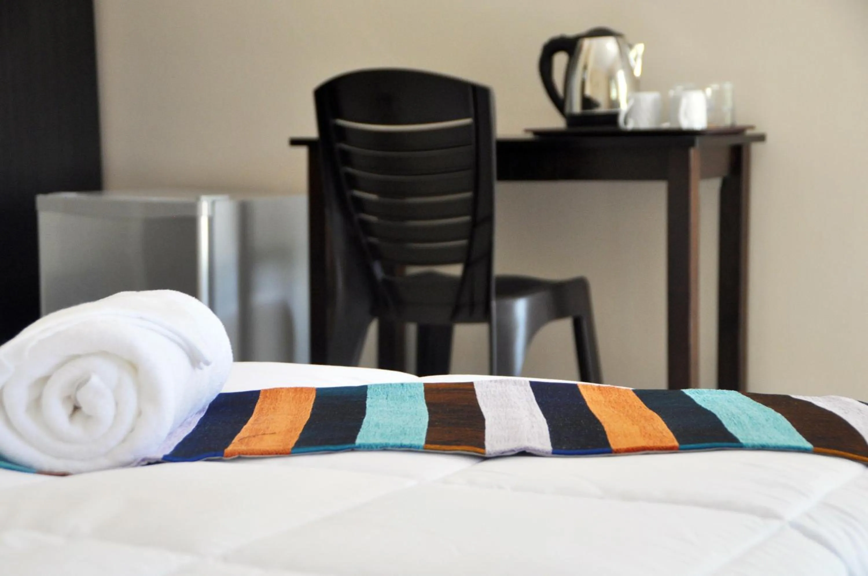 Decorative detail, Bed in Sunset Bay Cottage