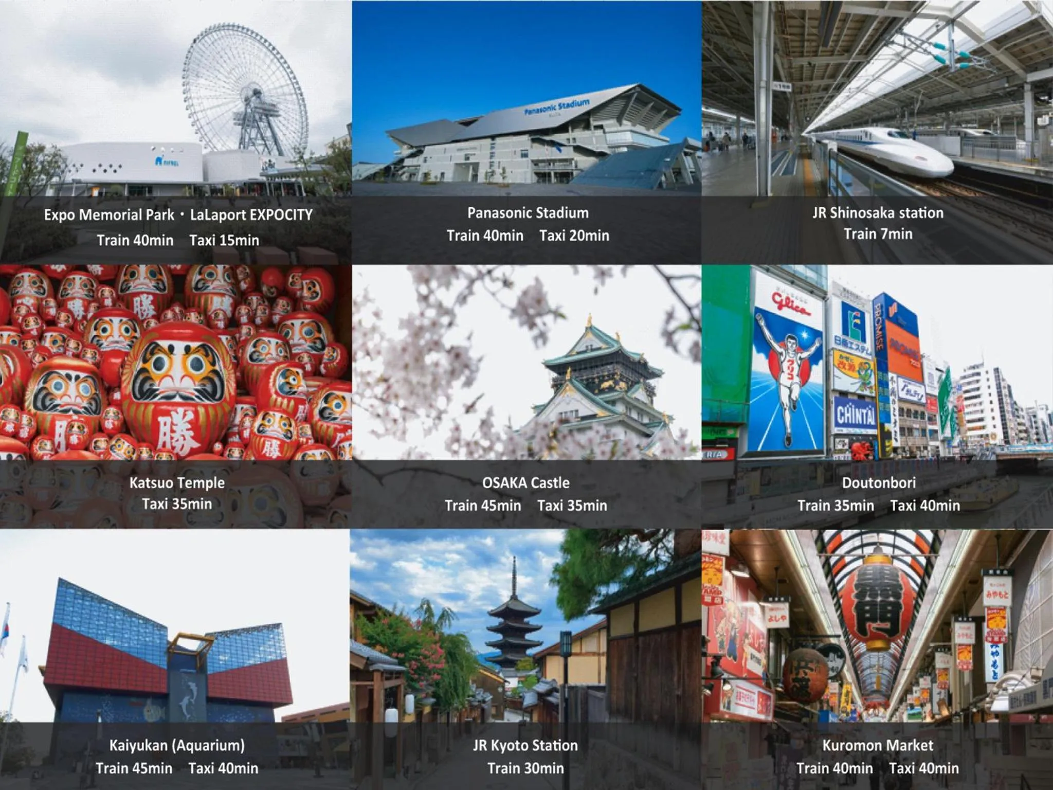 Nearby landmark in Apartment Hotel DIG the OSAKA