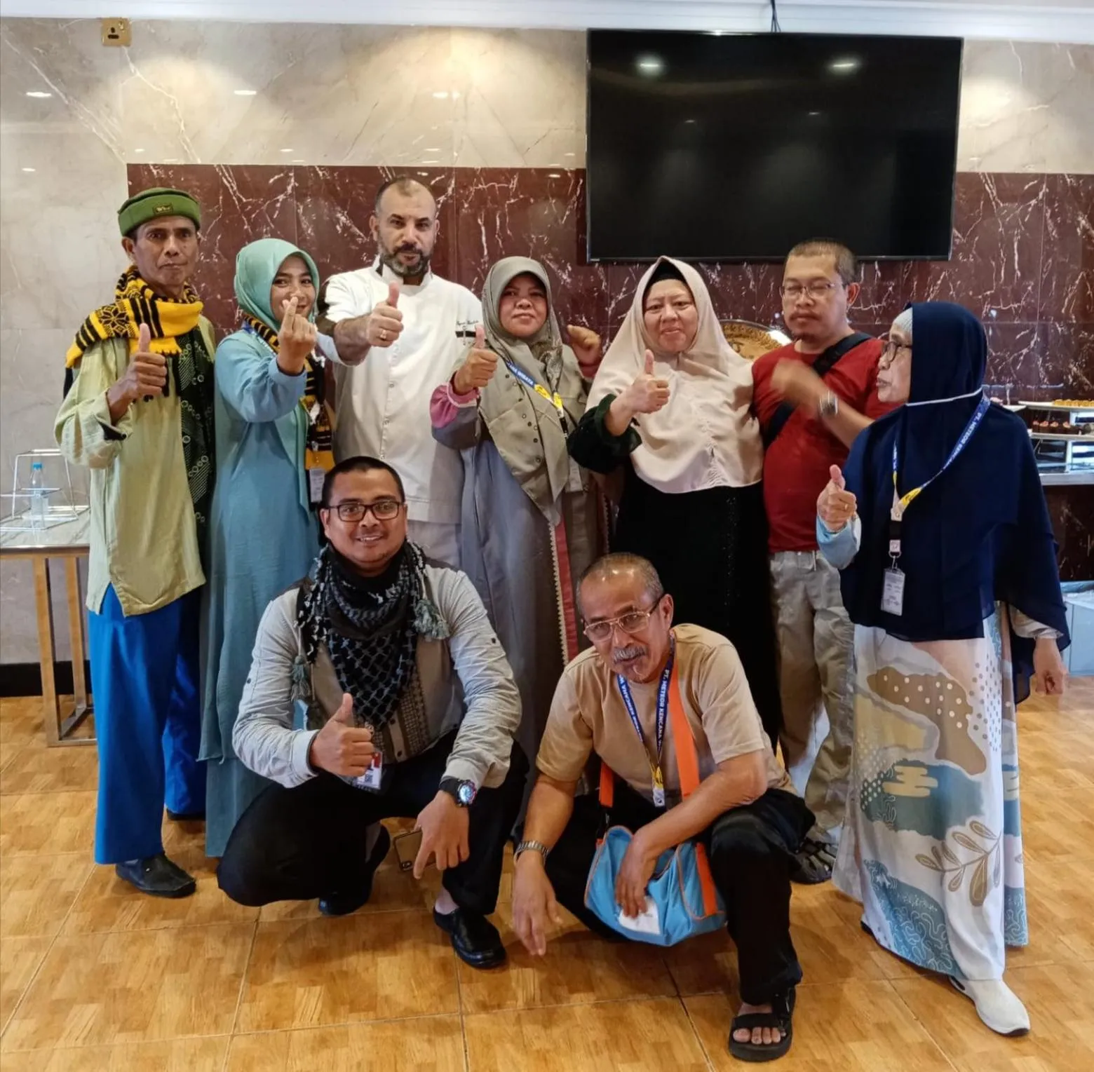 group of guests in Al Azhar Hotel Jeddah