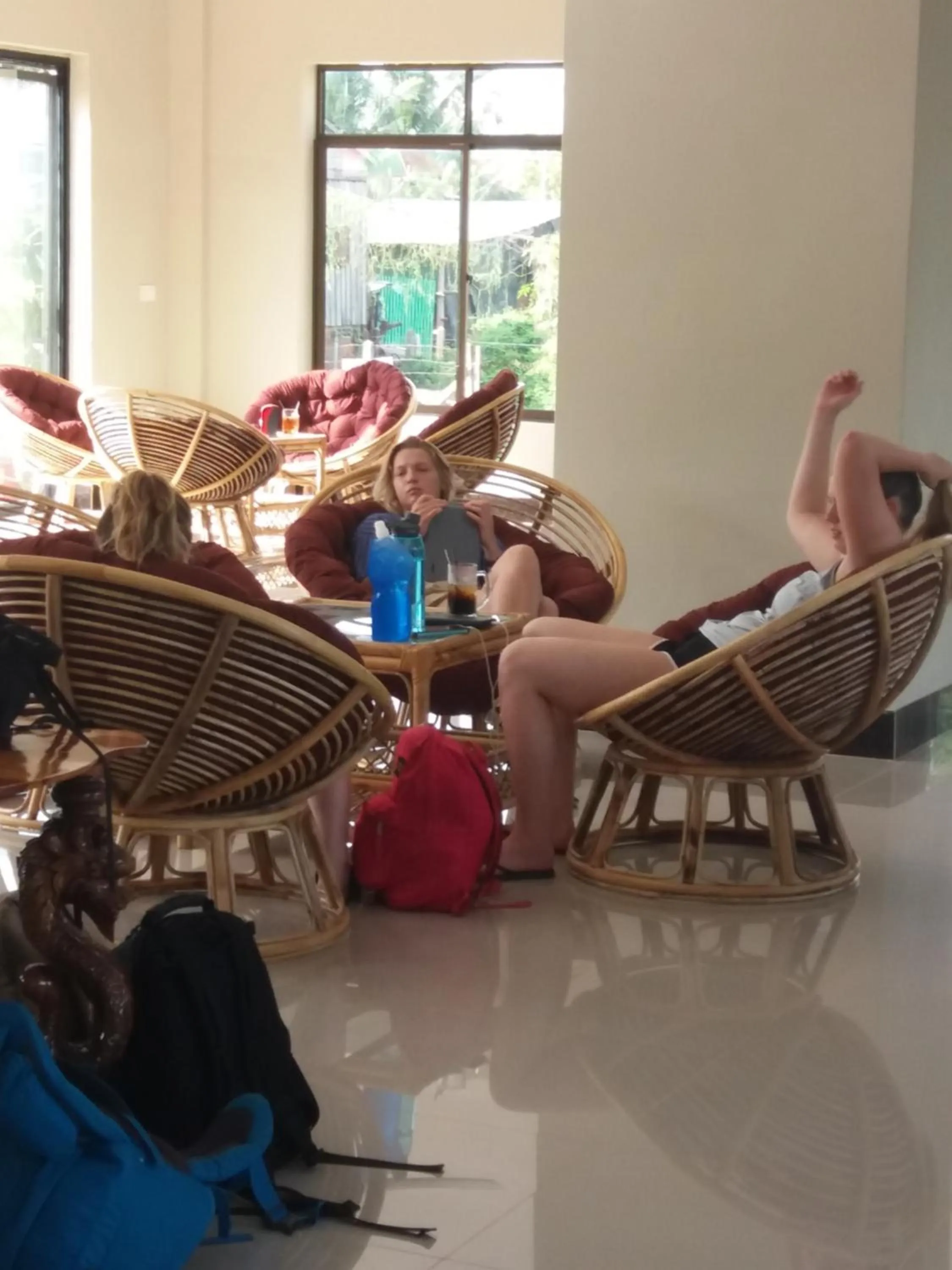 Lobby or reception in Blue Diamond Hostel