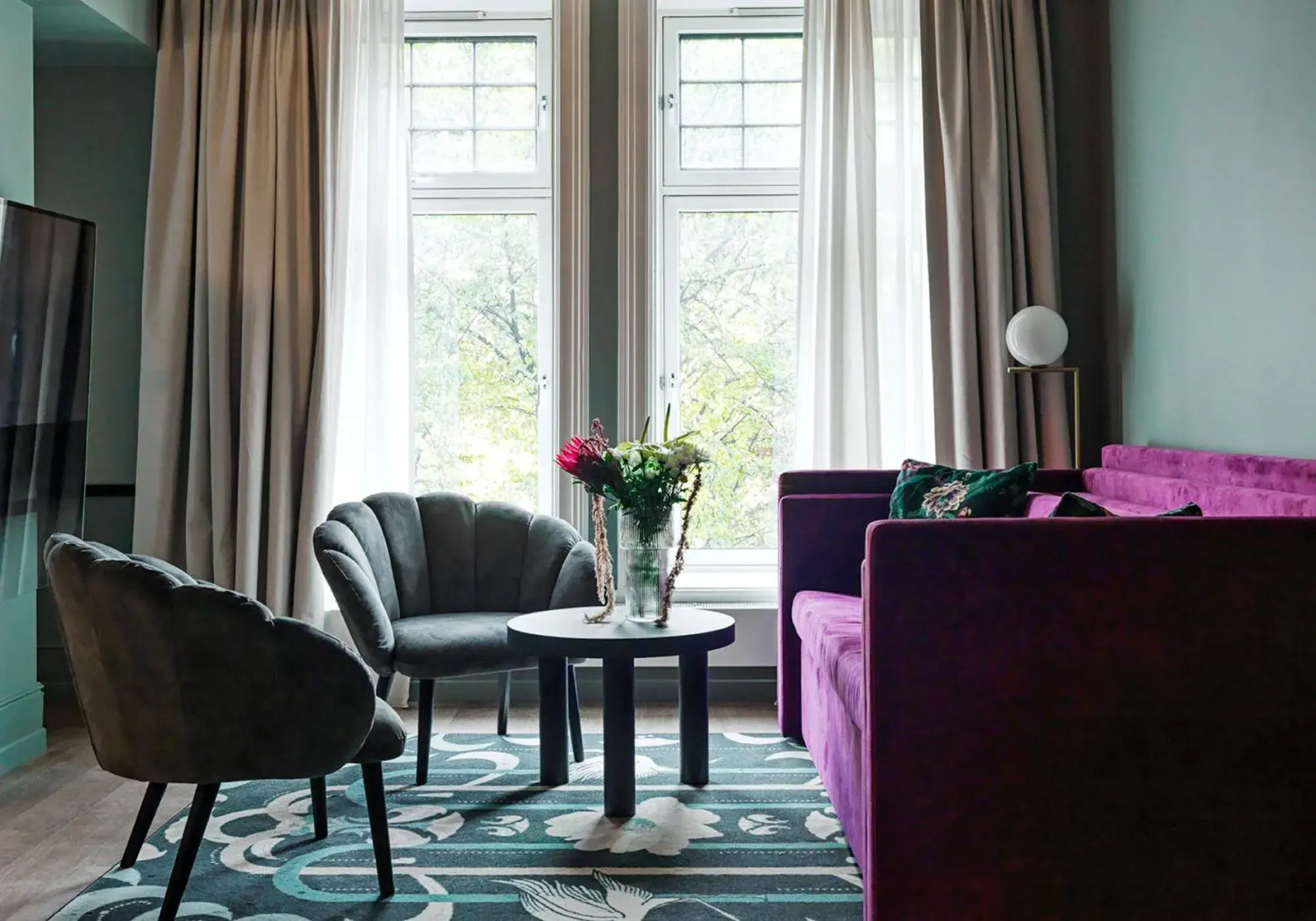 Seating area, Bed in Hotel Christiania Teater Seating area, Bed in Hotel Christiania Teater