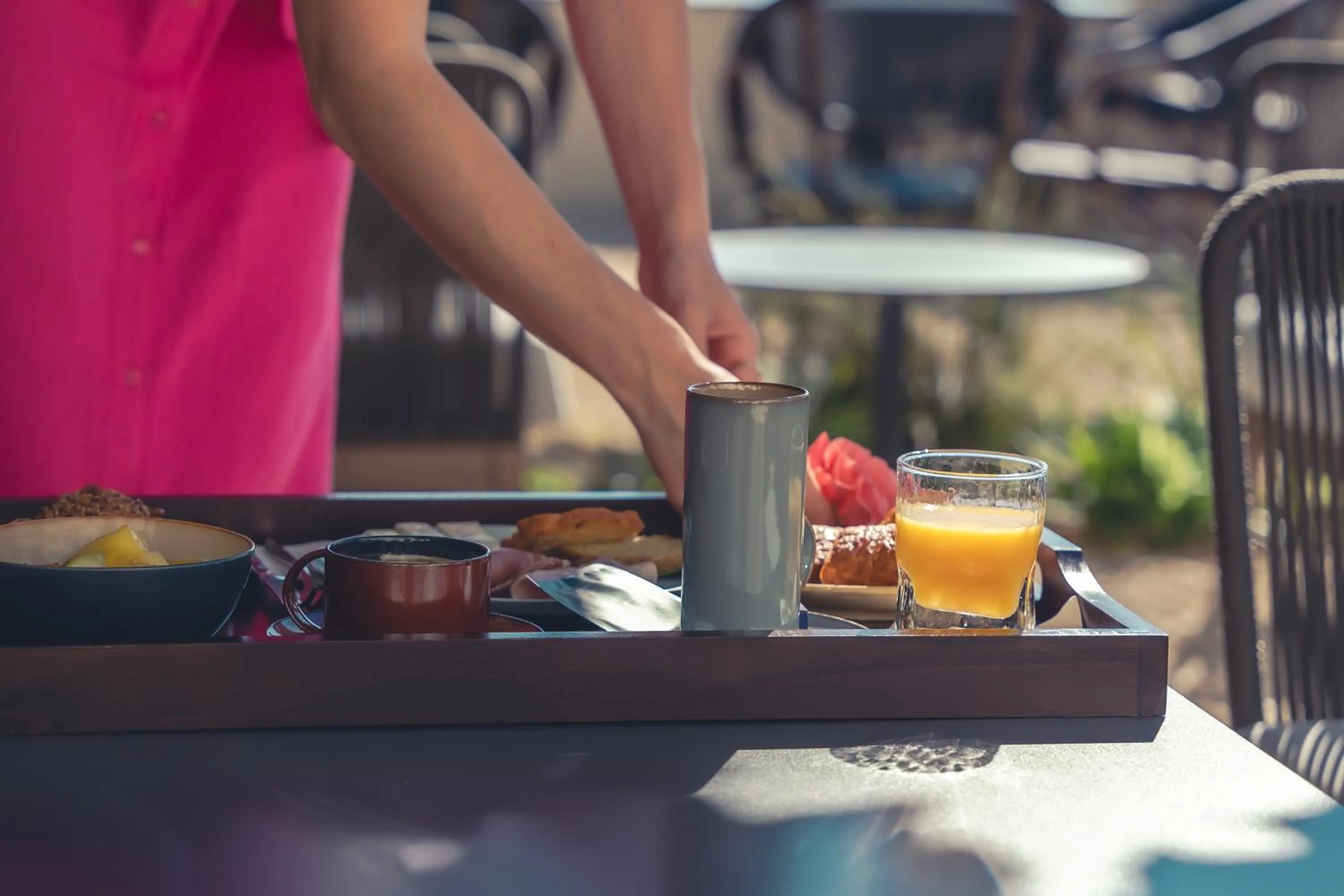 Breakfast in Logis Hôtel Restaurant Le Plantevin