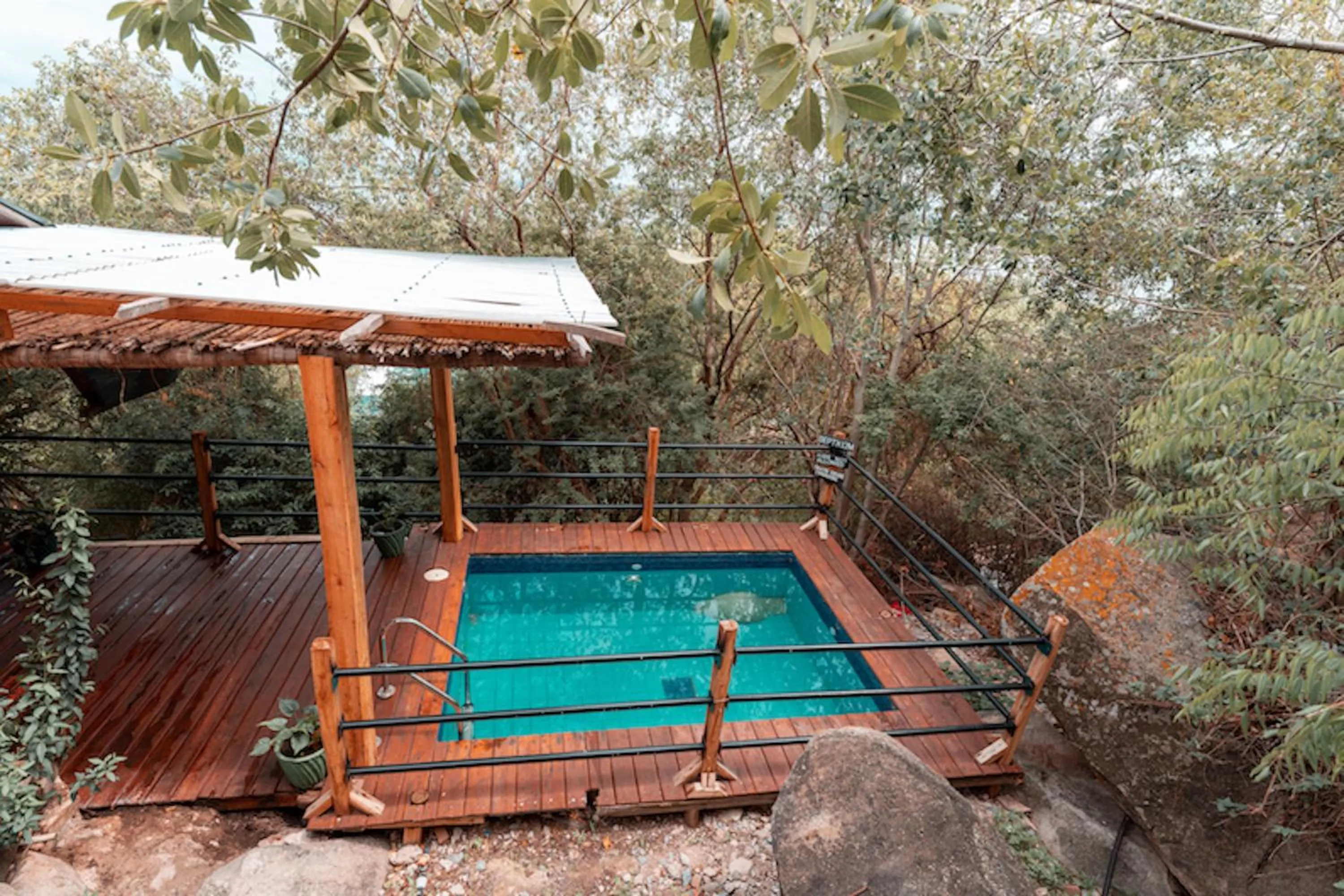 Swimming pool in Wag Hill Lodge & Spa