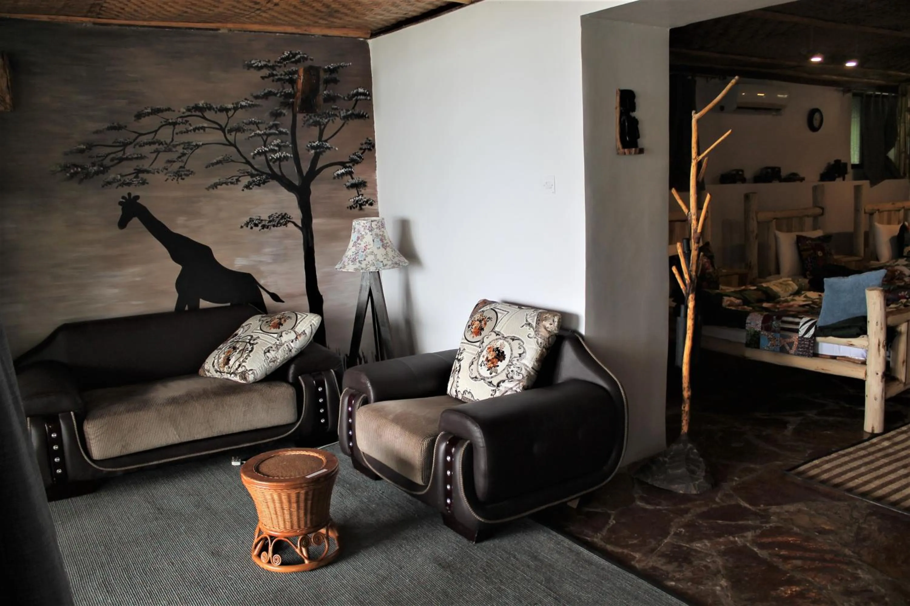 Living room in Wag Hill Lodge & Spa