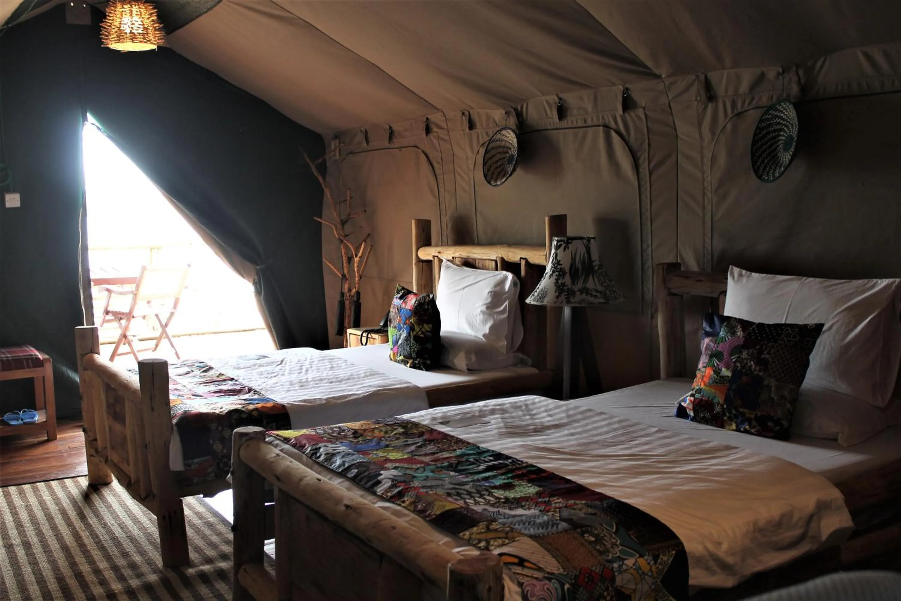 Bed in Wag Hill Lodge & Spa