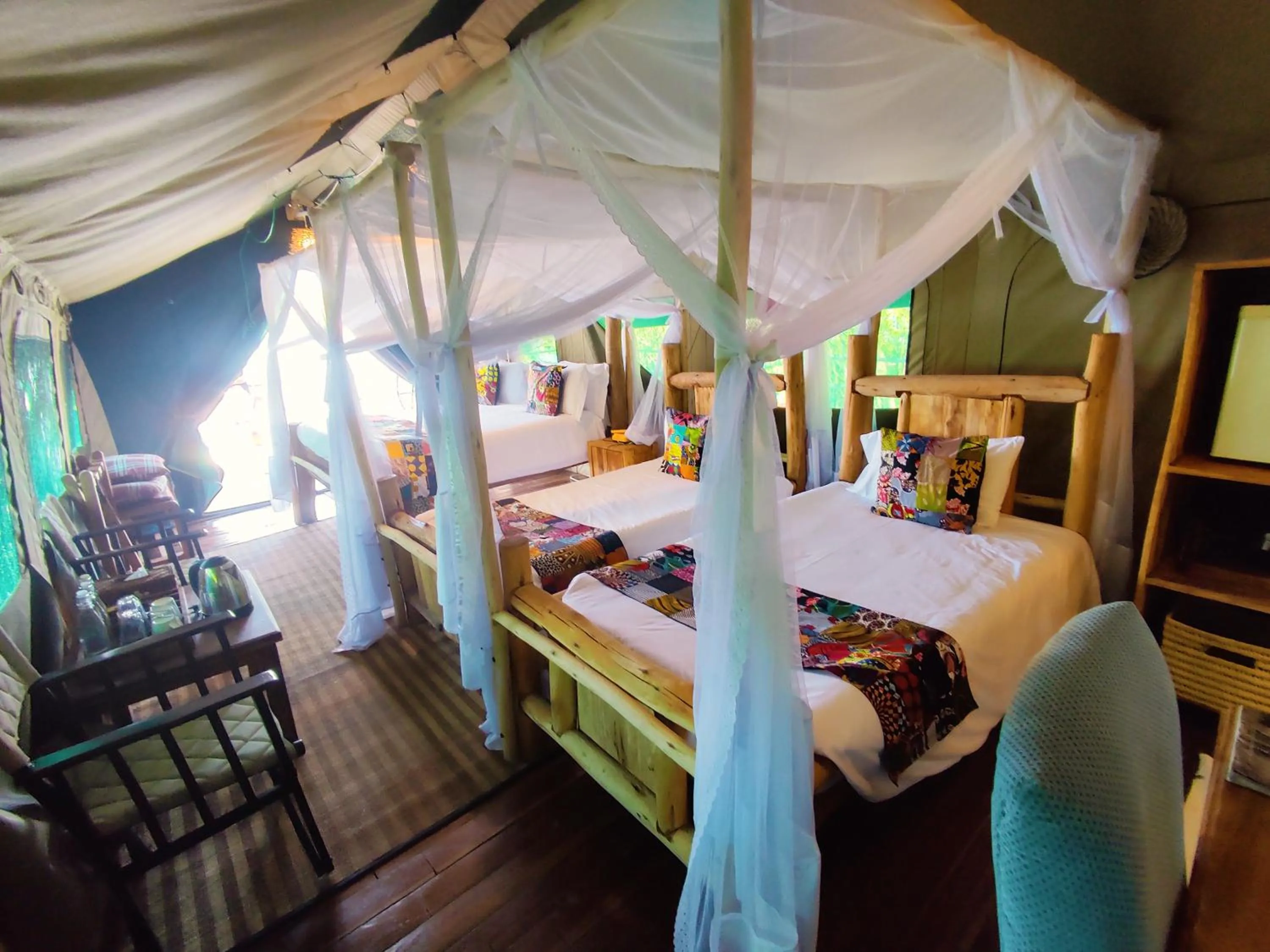 Bed in Wag Hill Lodge & Spa