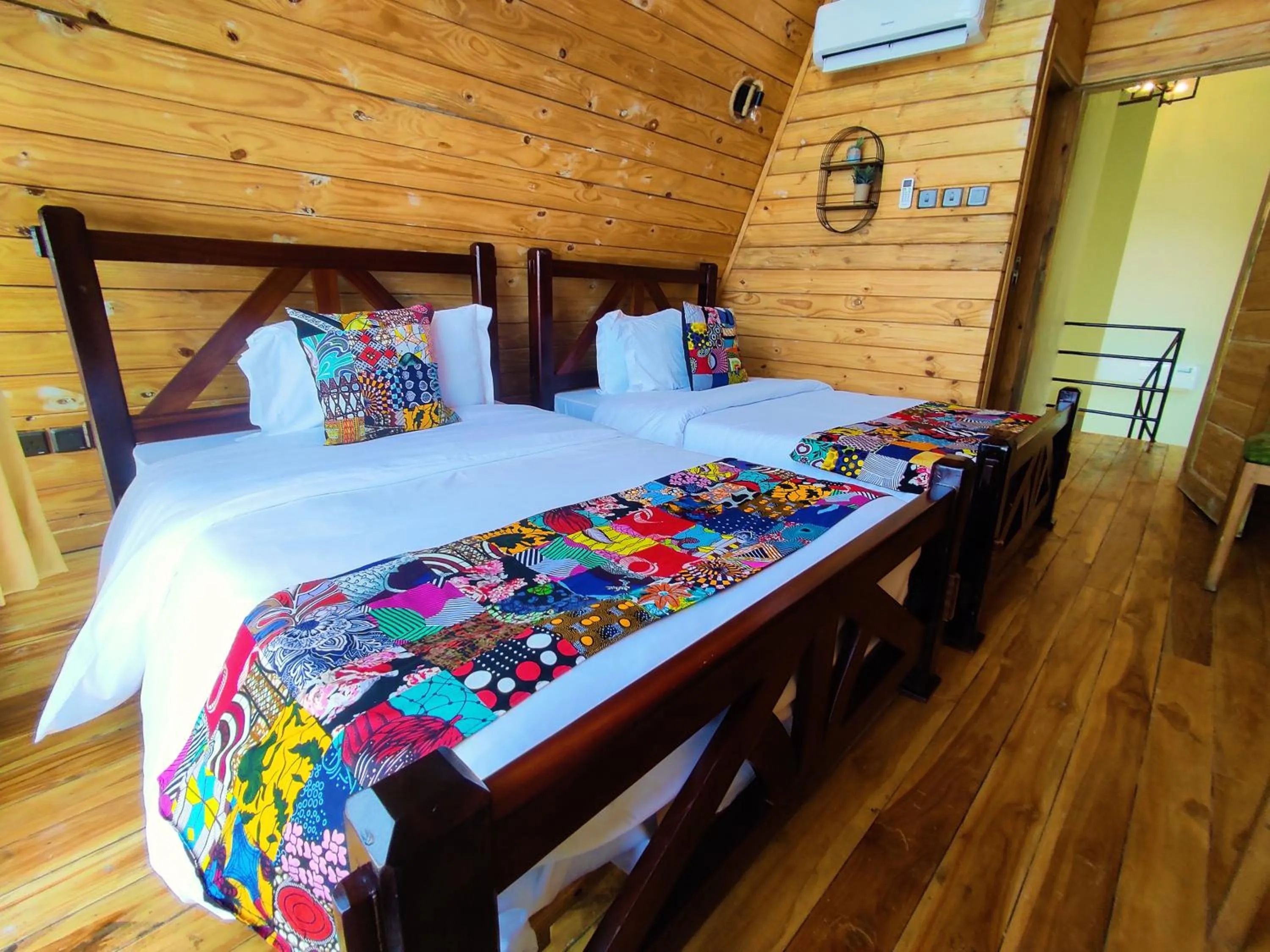 Bed in Wag Hill Lodge & Spa