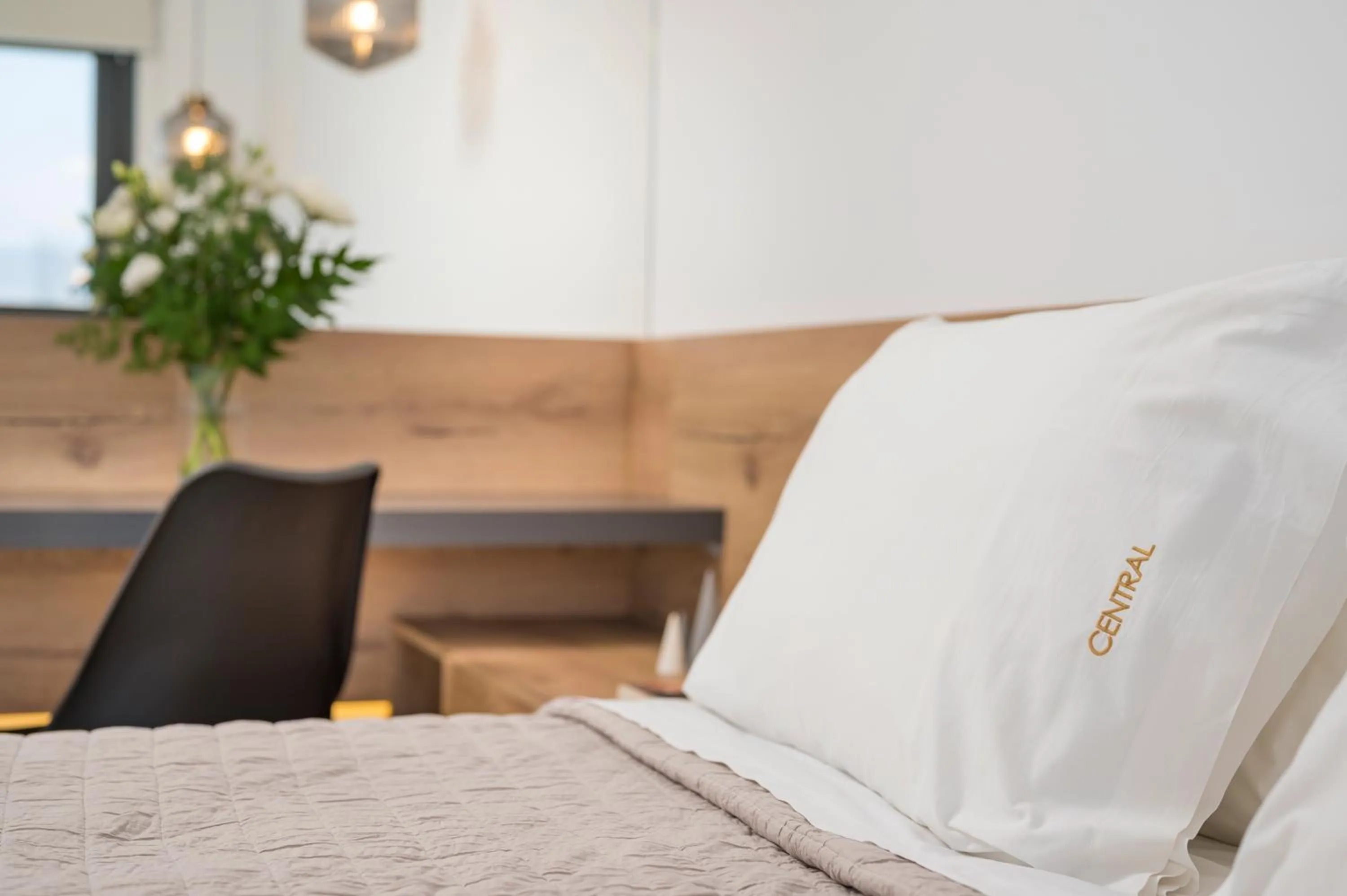 Bed in Central City Hotel