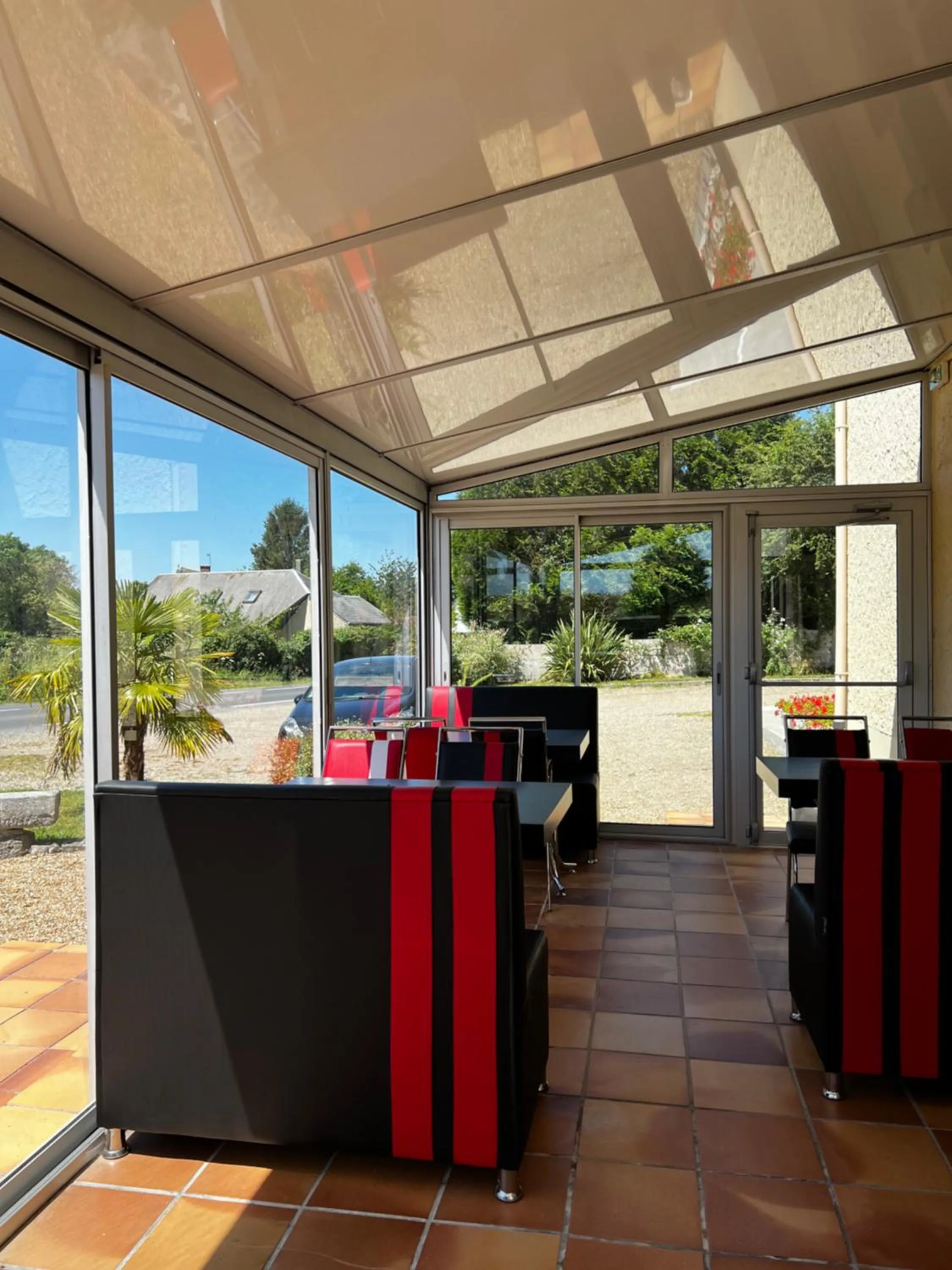 Balcony/Terrace in Contact Hotel Les Montois