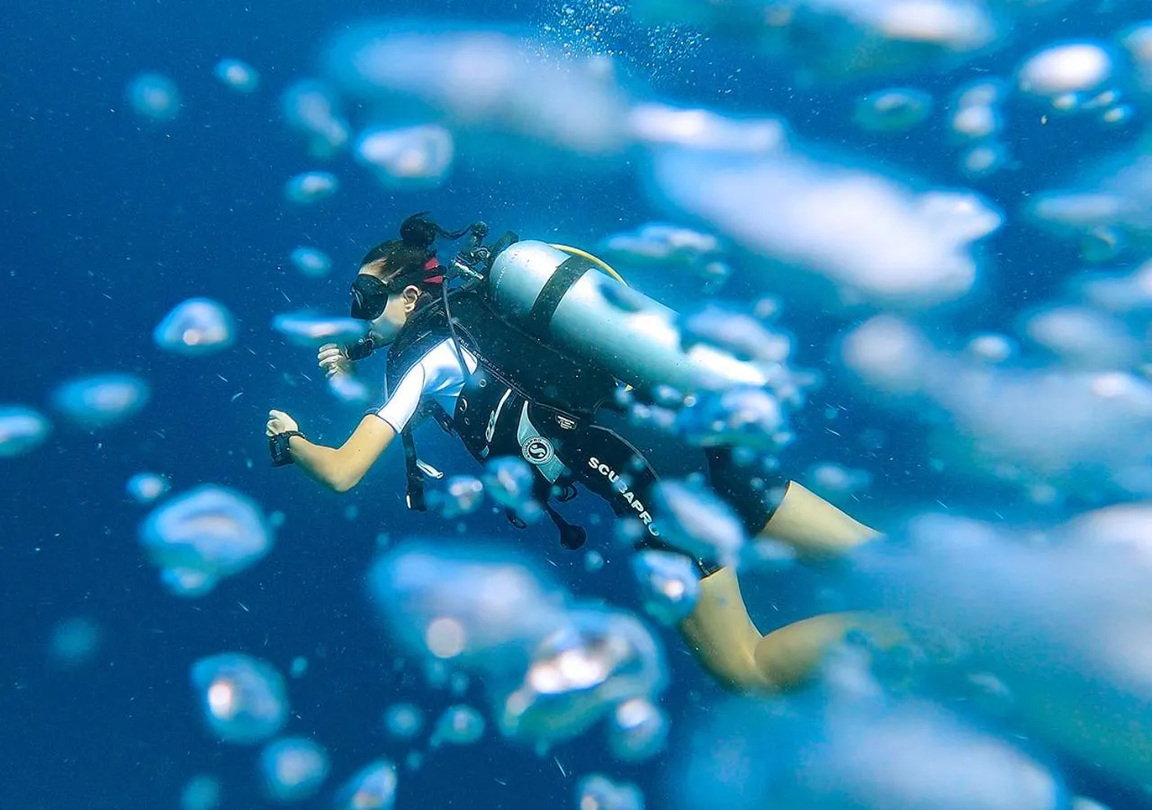 Diving in Naladhu Private Island Maldives