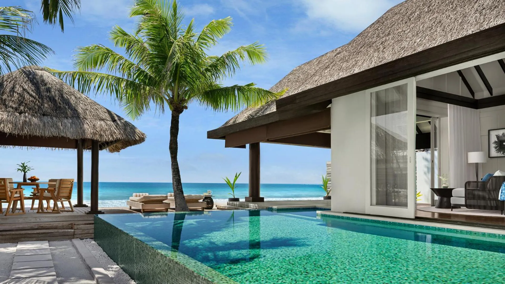 Swimming pool in Naladhu Private Island Maldives