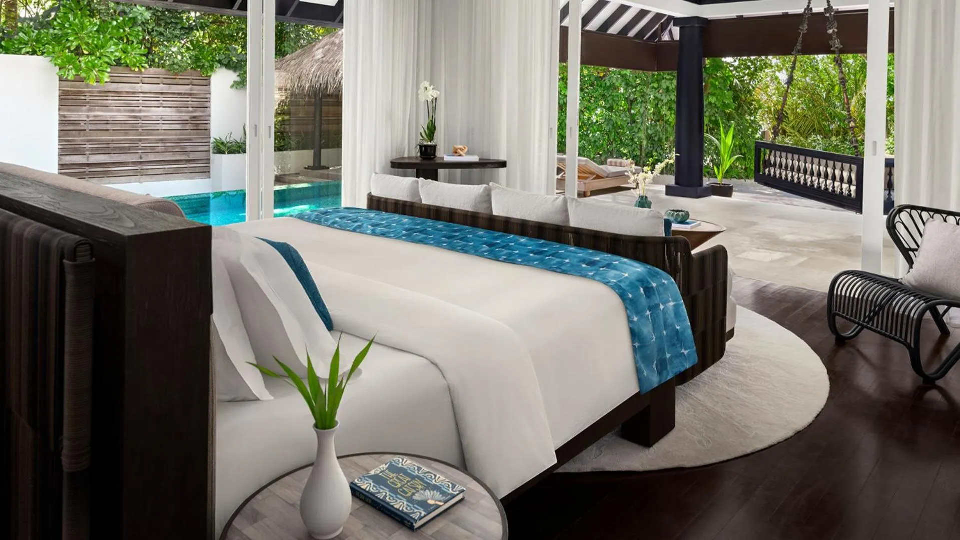 Bedroom, Bed in Naladhu Private Island Maldives