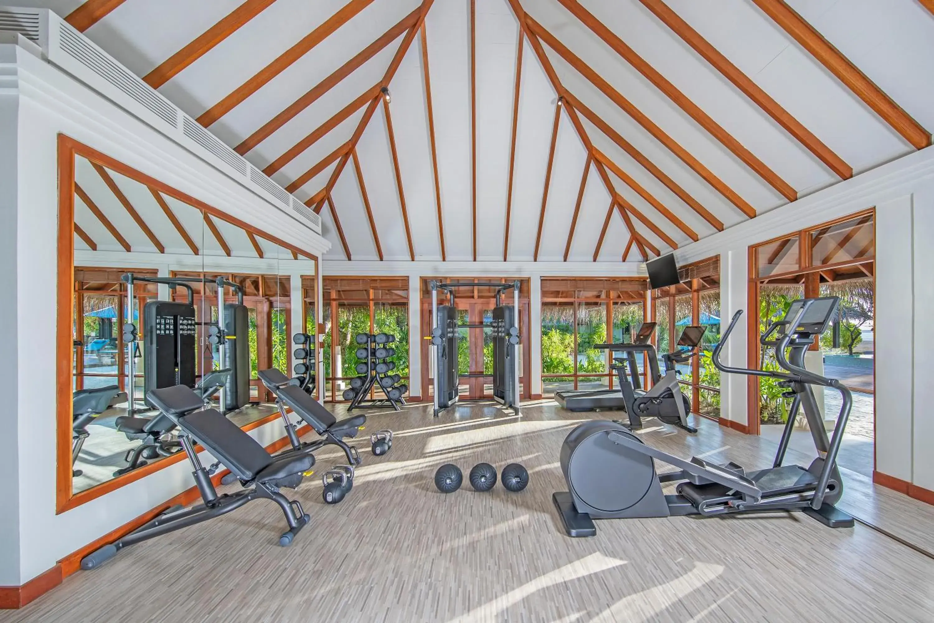 Fitness centre/facilities in Naladhu Private Island Maldives Fitness centre/facilities in Naladhu Private Island Maldives