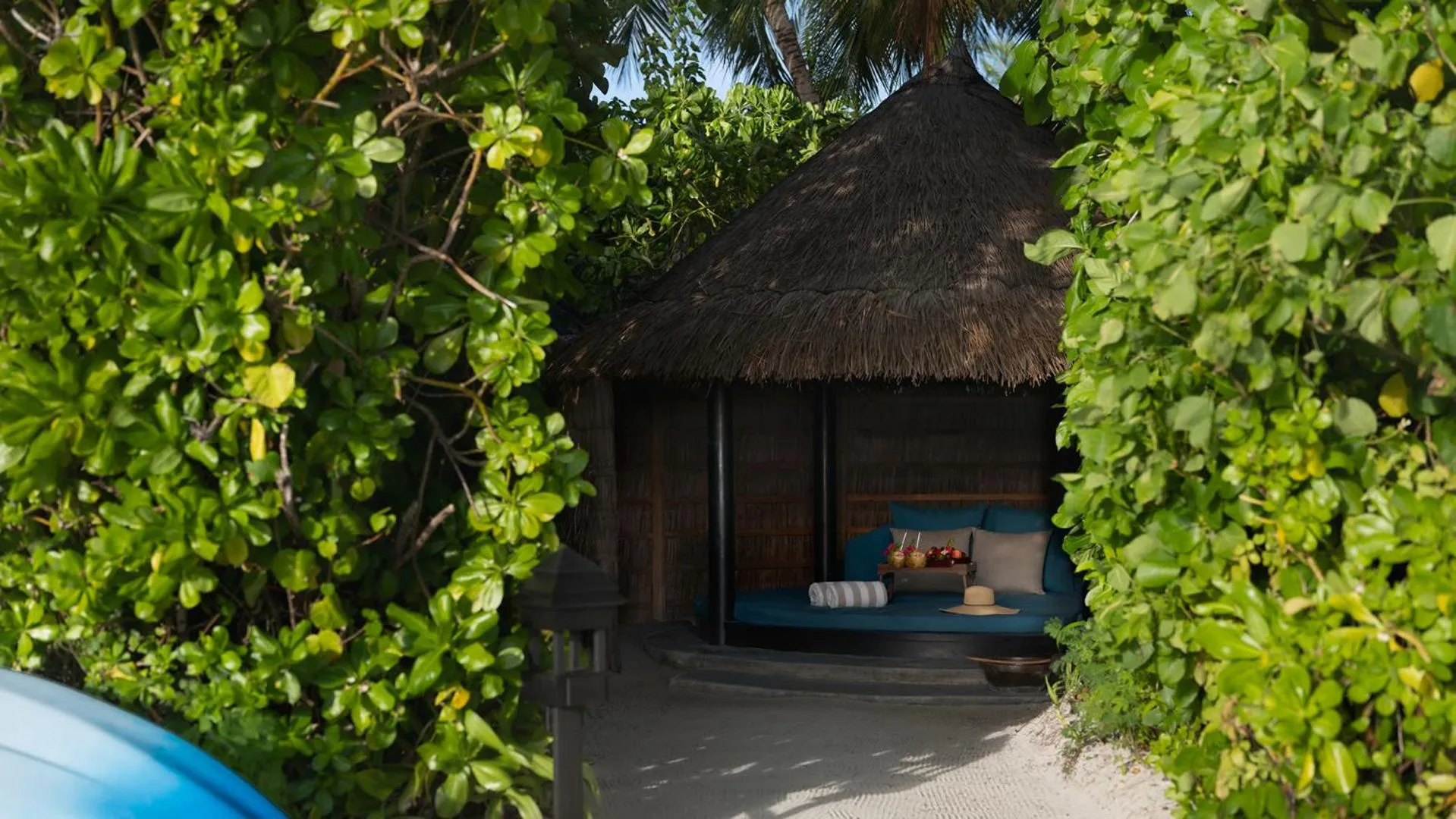sunbed in Naladhu Private Island Maldives