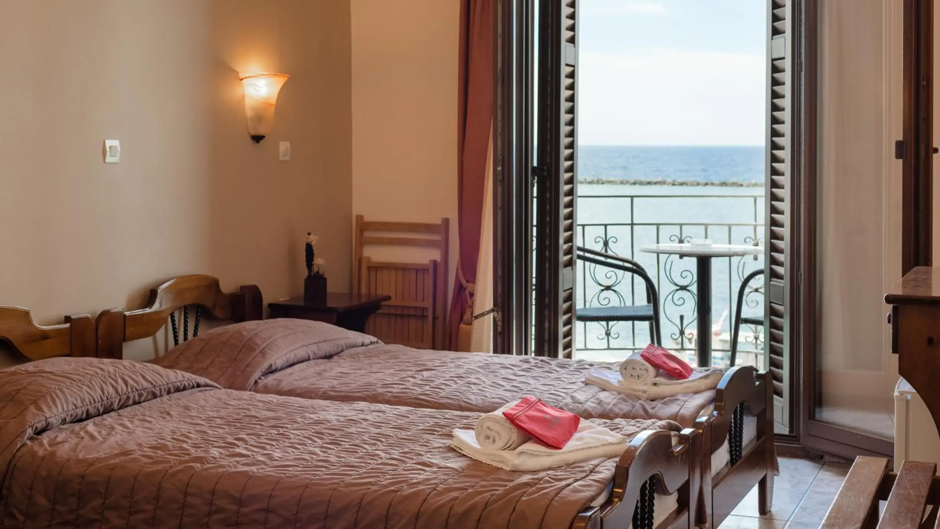 Standard Twin Room with Sea View in Poseidonio Hotel Standard Twin Room with Sea View in Poseidonio Hotel