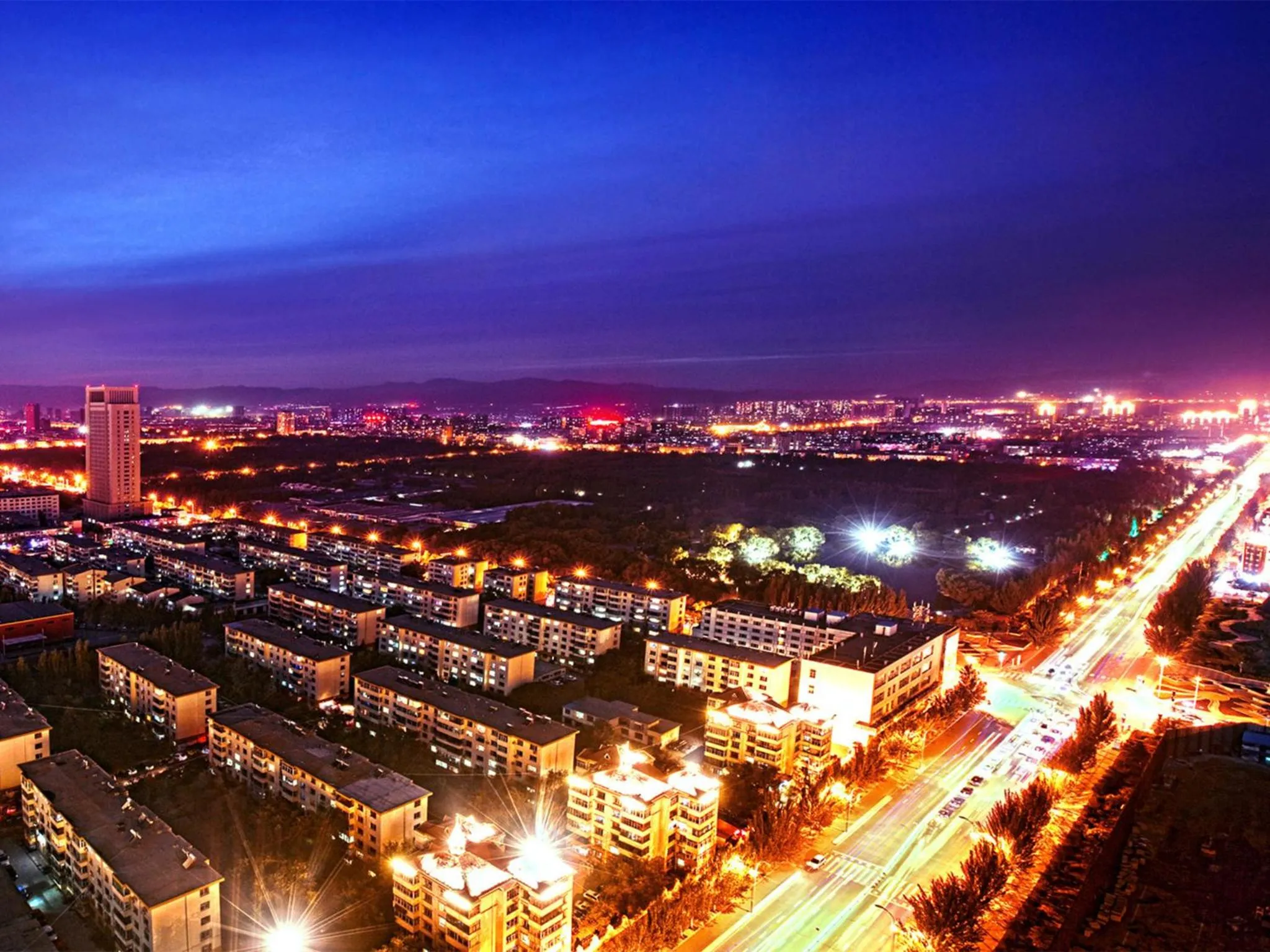 Bird's eye view in Shangri-La Baotou