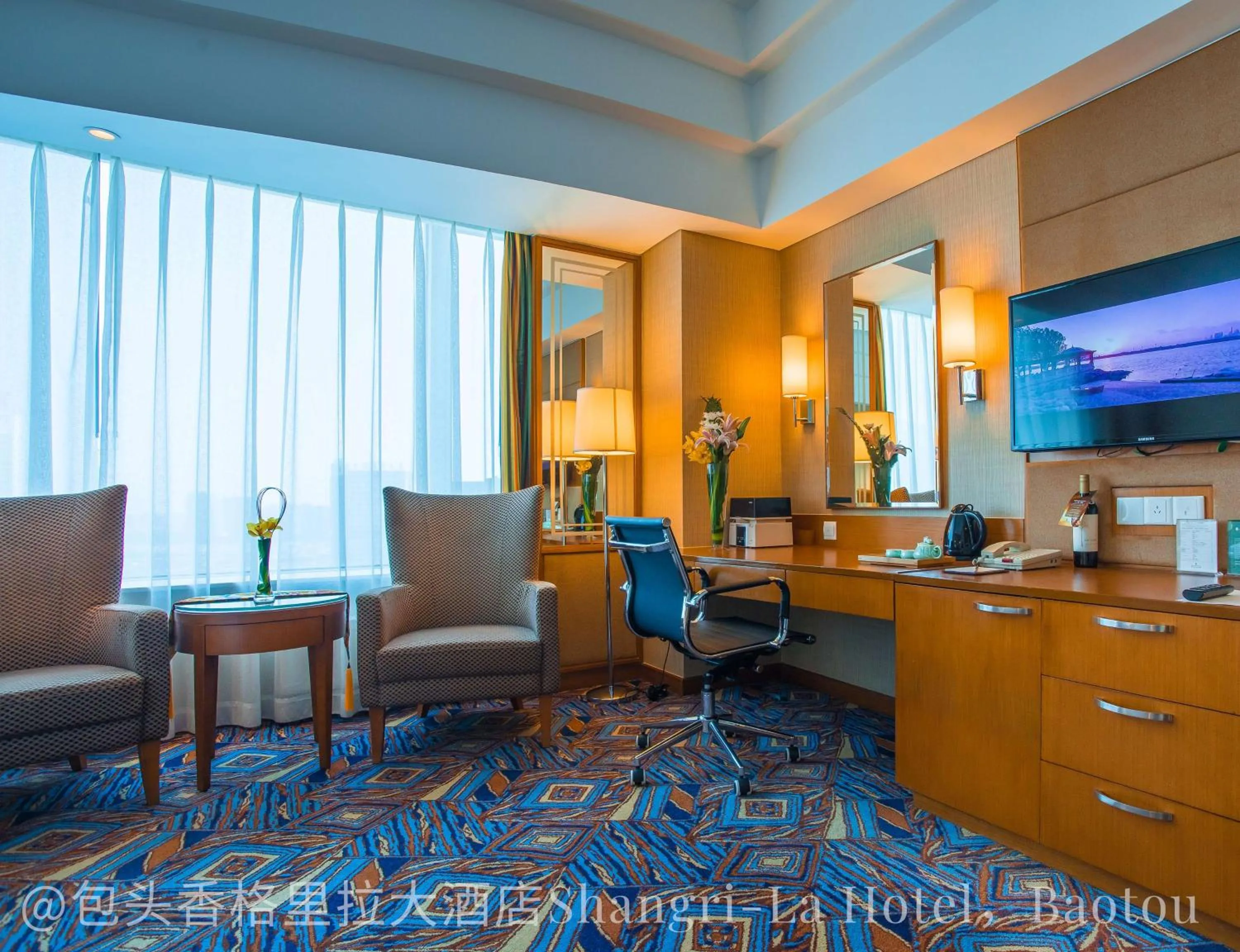 Photo of the whole room in Shangri-La Baotou