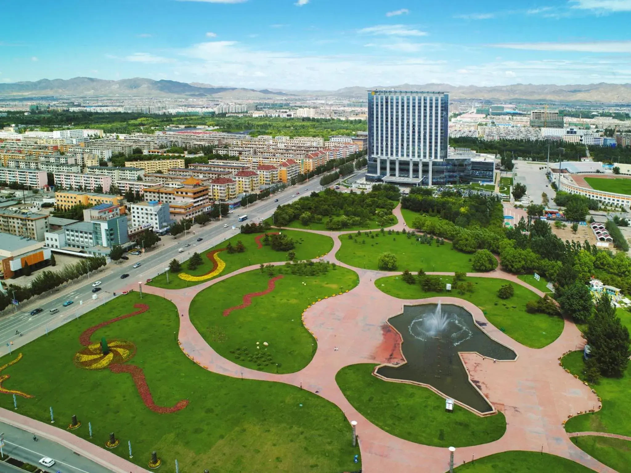 Bird's eye view in Shangri-La Baotou Bird's eye view in Shangri-La Baotou