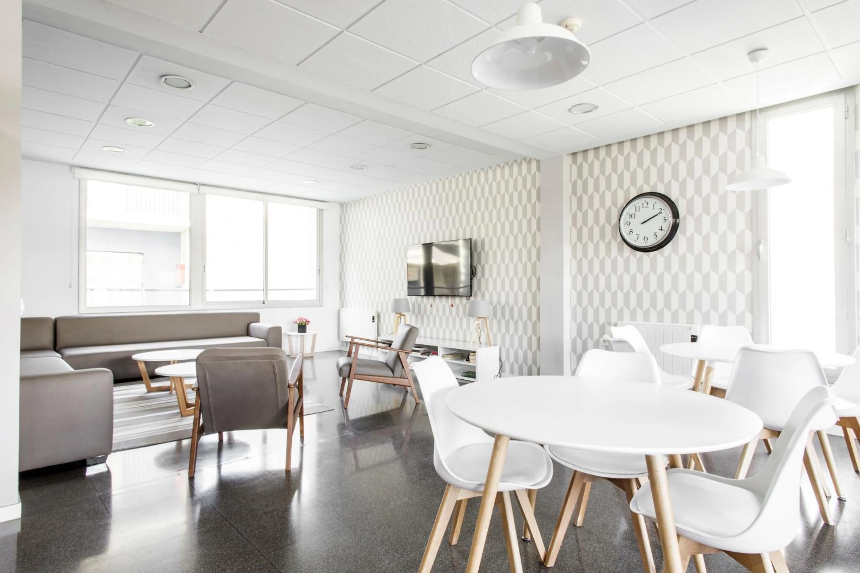 Communal lounge/ TV room in Residencia Universitaria Resa Campus del Mar