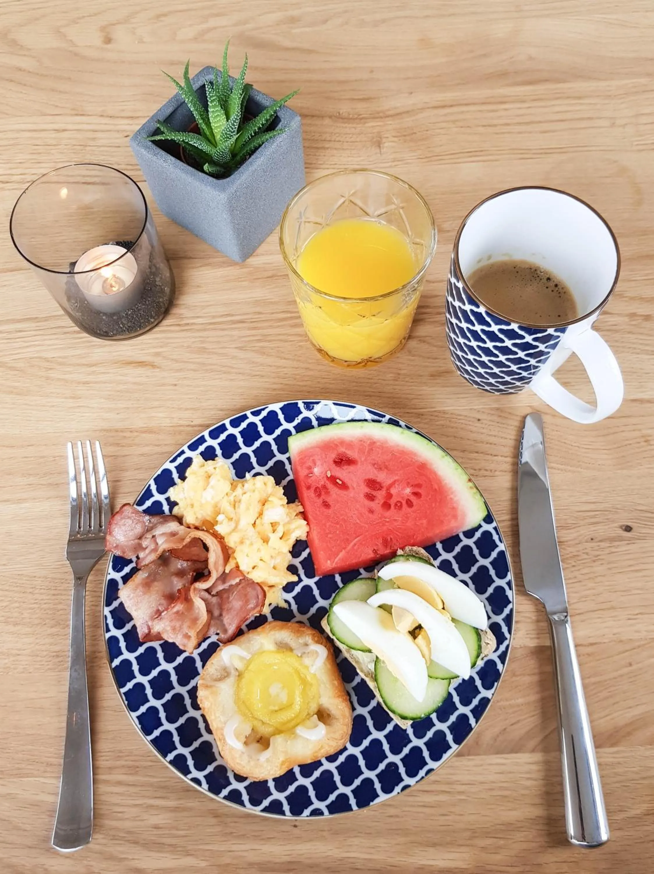 Continental breakfast in Magma Hotel