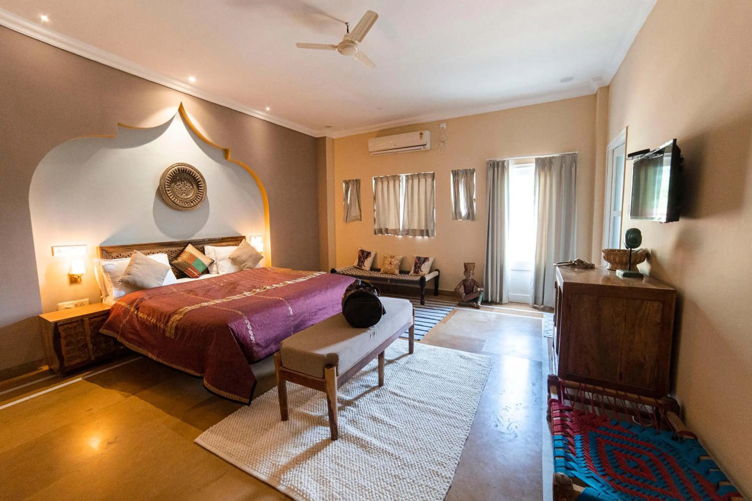 Communal lounge/ TV room, Bed in Casa De Kaku Jaisalmer