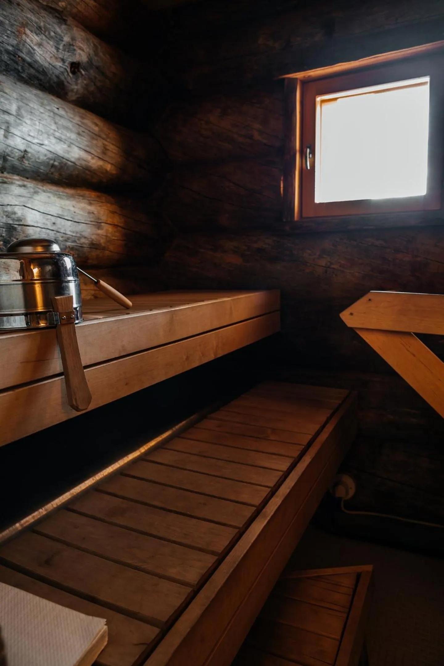 Sauna in Kakslauttanen Arctic Resort - Igloos and Chalets