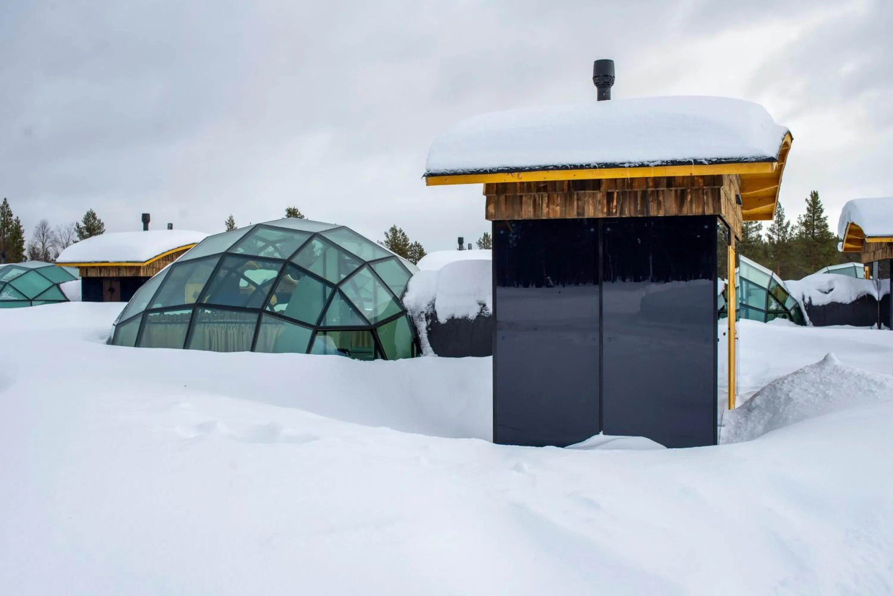 Property building in Kakslauttanen Arctic Resort - Igloos and Chalets Property building in Kakslauttanen Arctic Resort - Igloos and Chalets