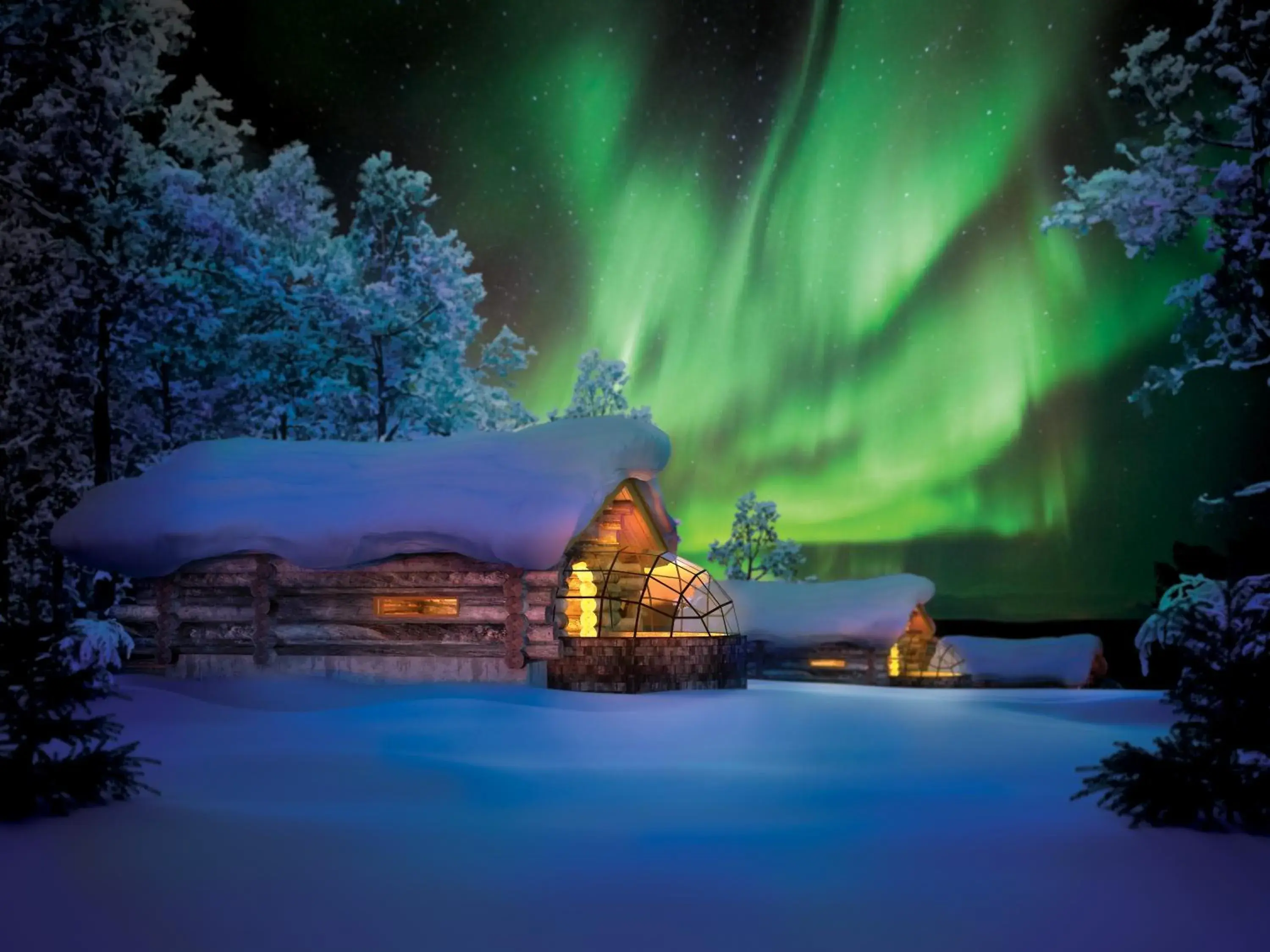 Property building in Kakslauttanen Arctic Resort - Igloos and Chalets Property building in Kakslauttanen Arctic Resort - Igloos and Chalets