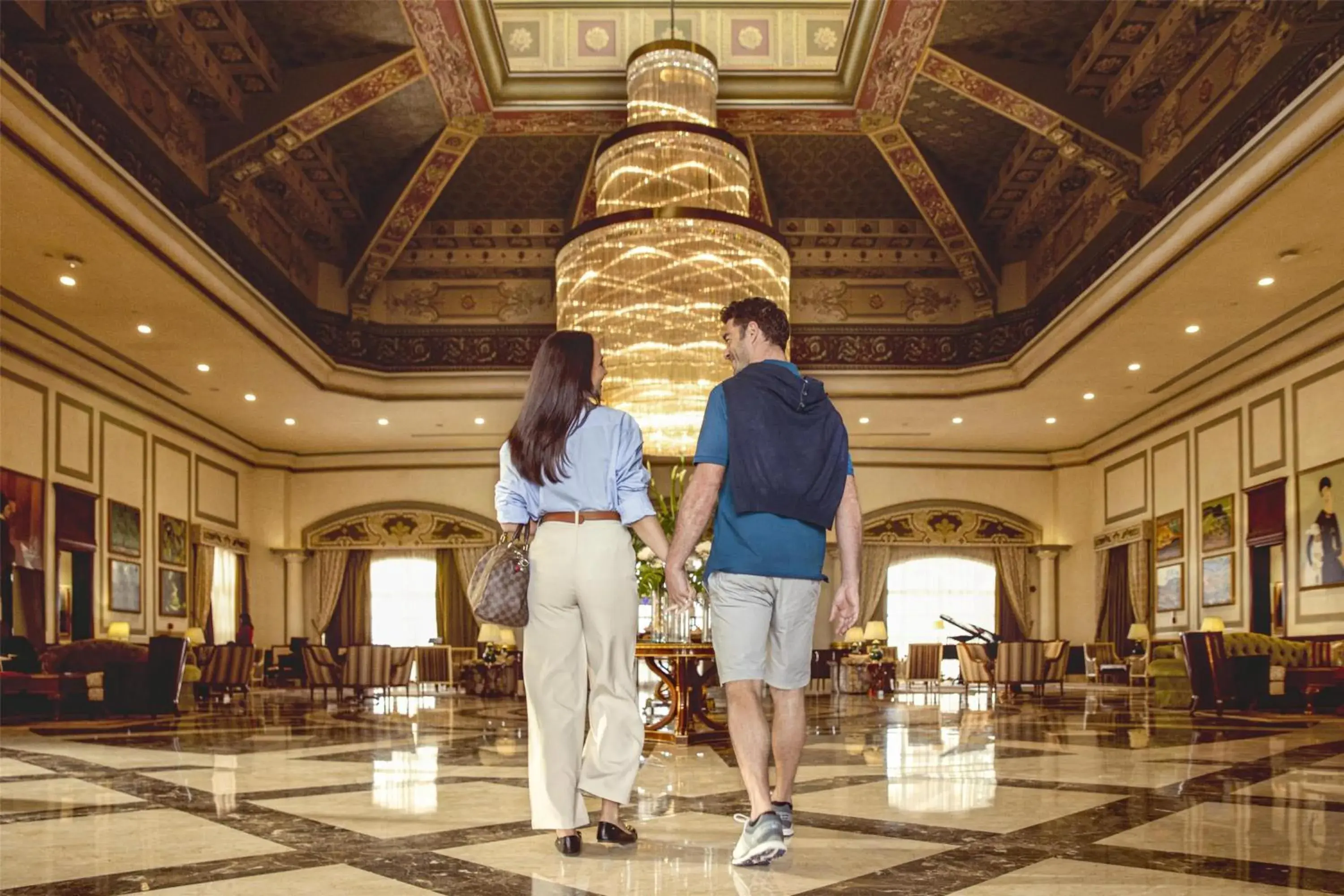 Lobby or reception in Kempinski Nile Hotel, Cairo Lobby or reception in Kempinski Nile Hotel, Cairo