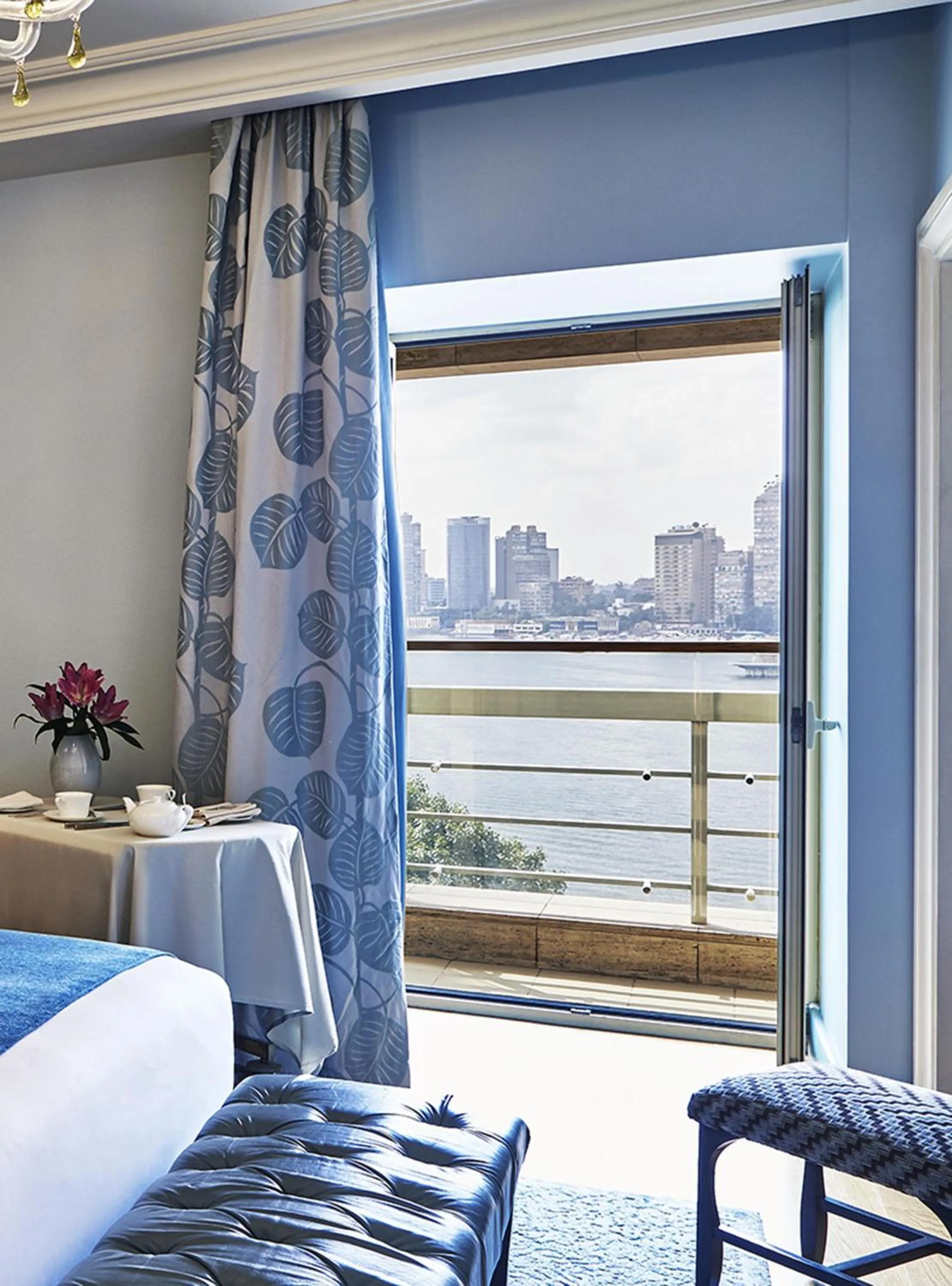 View (from property/room), Bed in Kempinski Nile Hotel, Cairo