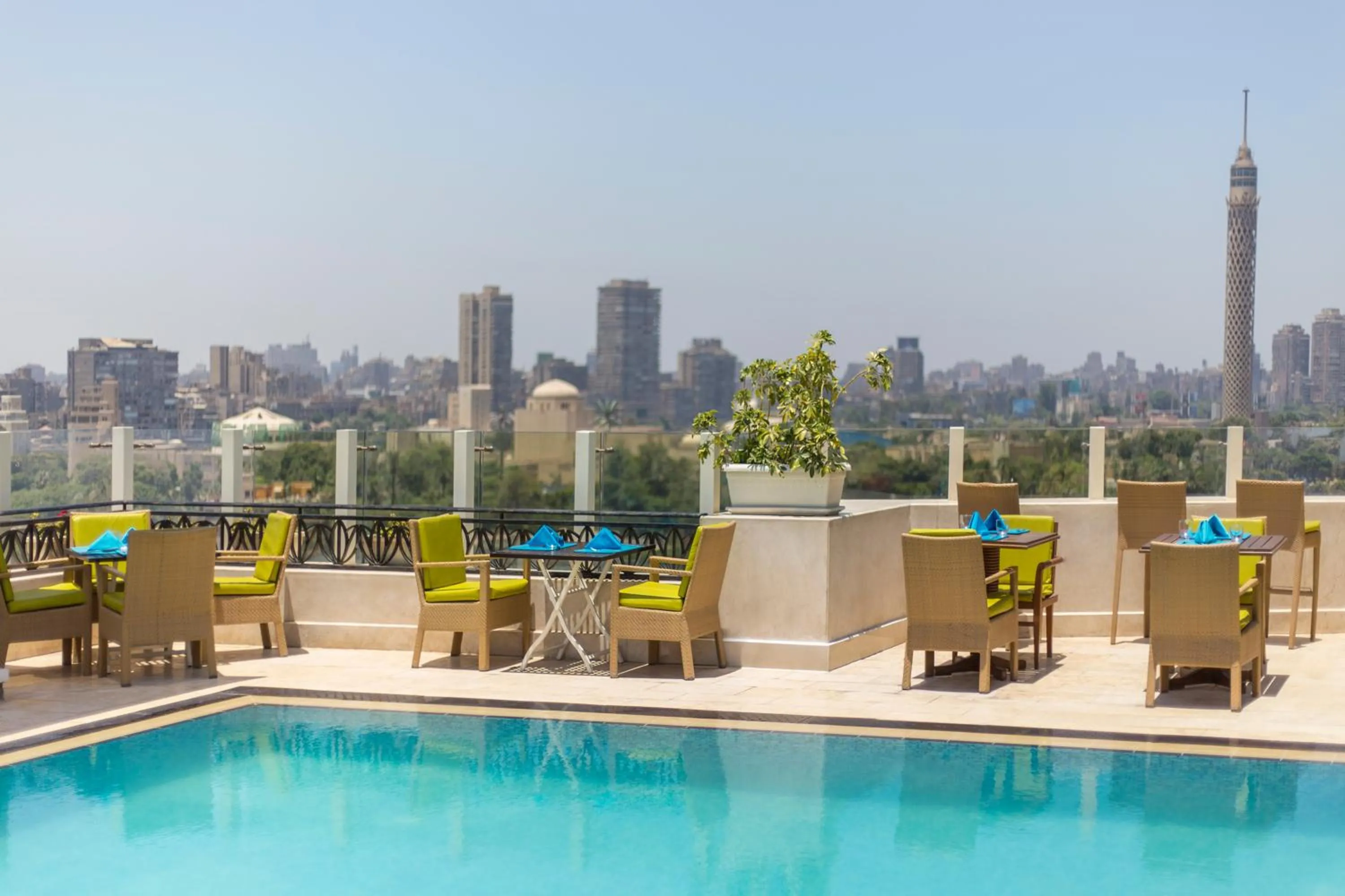 Swimming pool in Kempinski Nile Hotel, Cairo