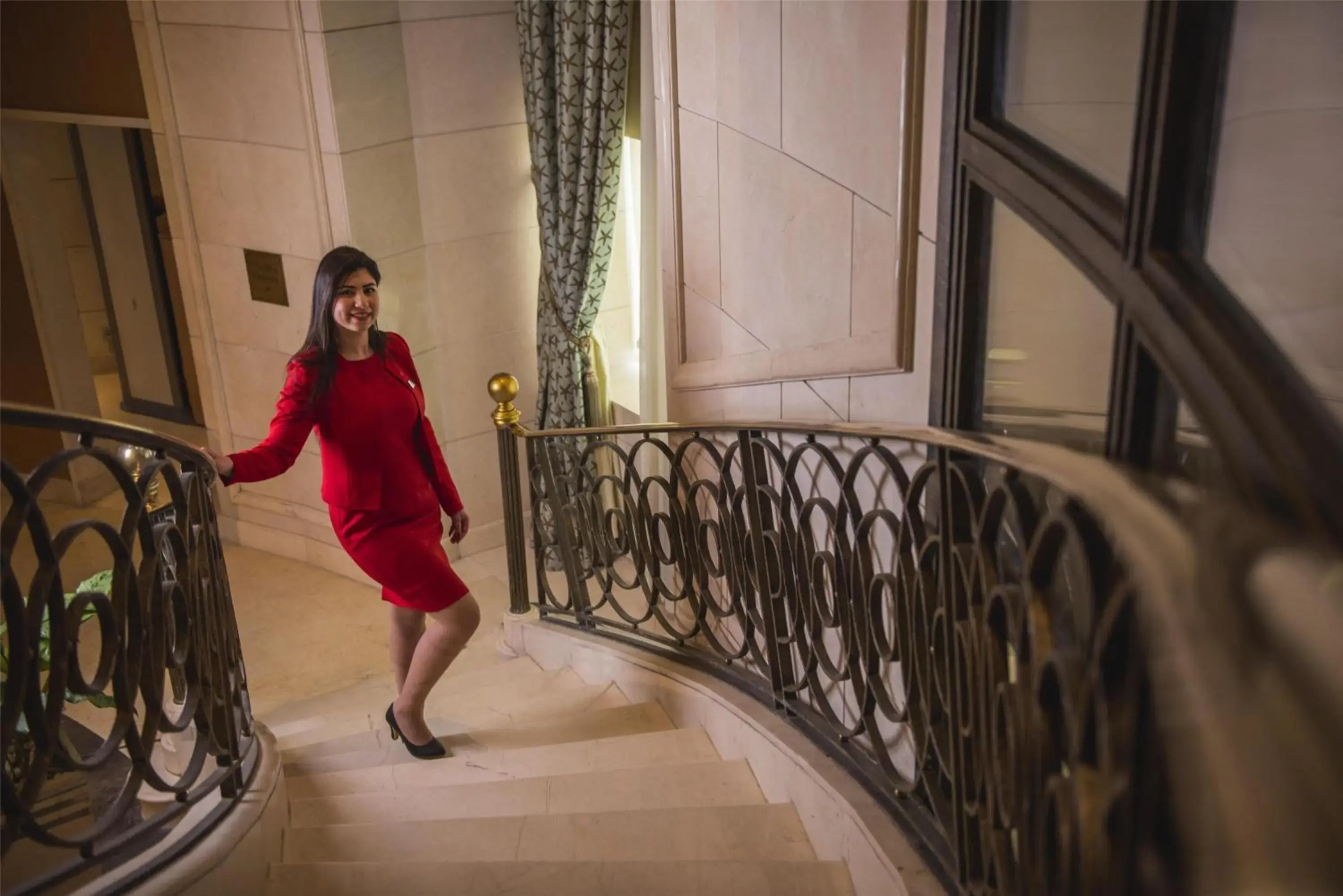 Lobby or reception in Kempinski Nile Hotel, Cairo Lobby or reception in Kempinski Nile Hotel, Cairo