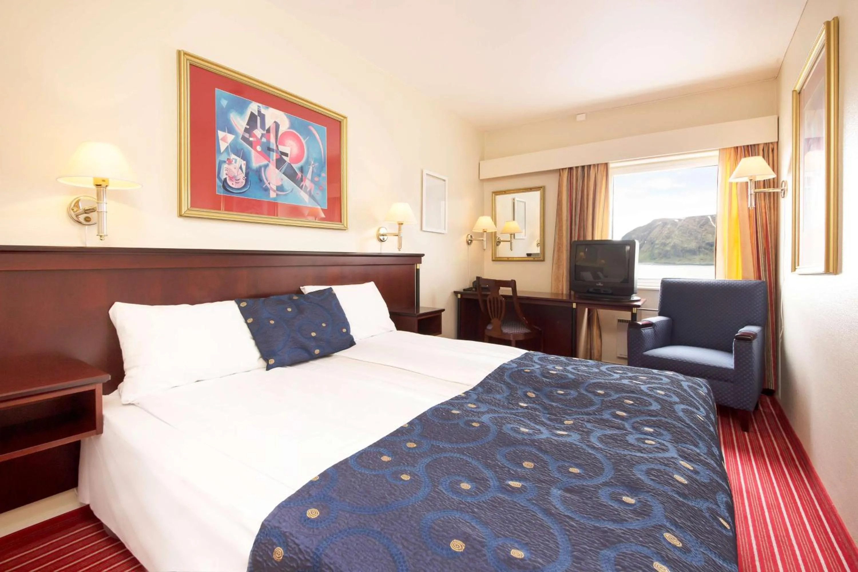 Bedroom, Bed in Scandic Honningsvåg