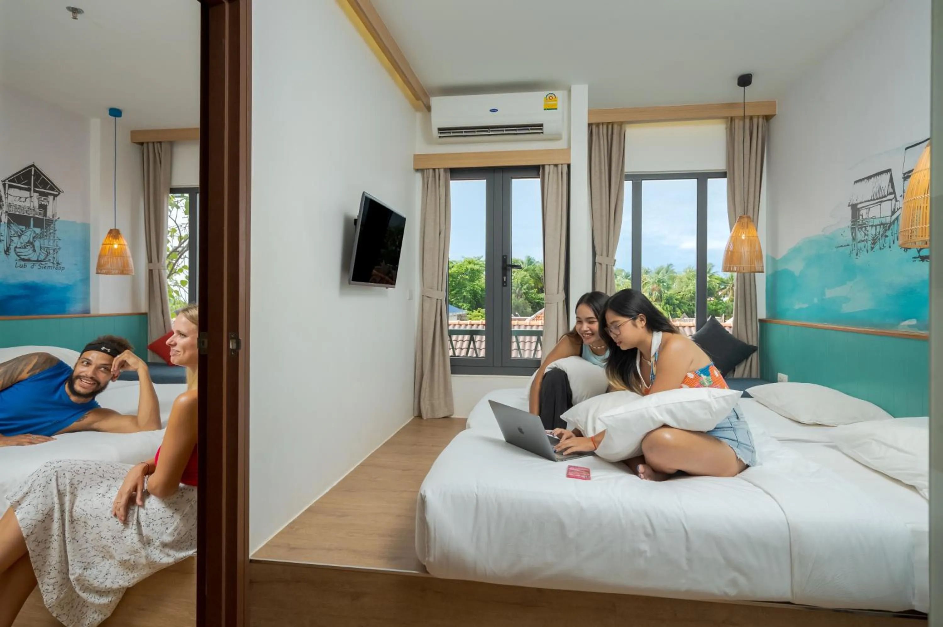 Guests, Bed in Lub d Siem Reap - Near Pub Street & Angkor Wat