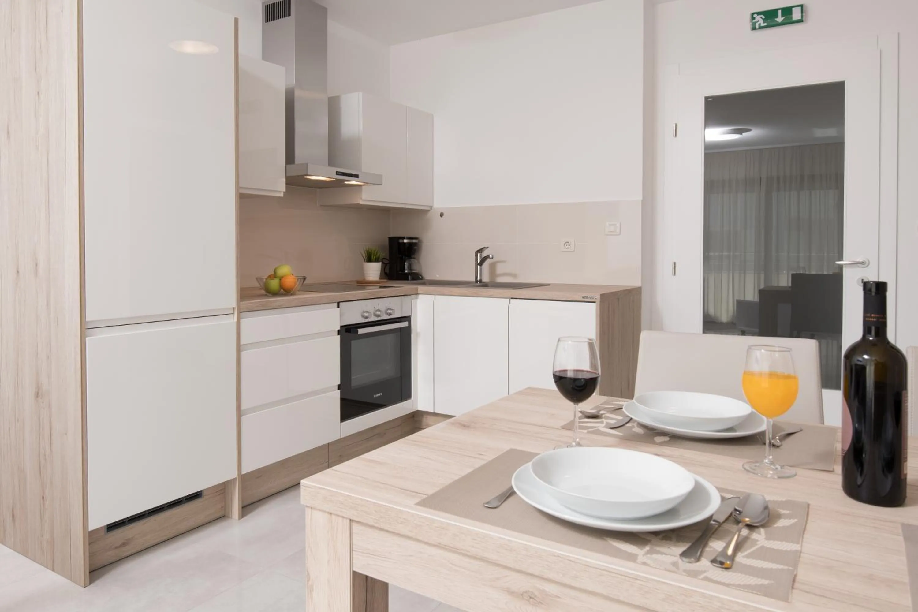 Kitchen or kitchenette in Aparthotel Punta Blu - POOL & SPA