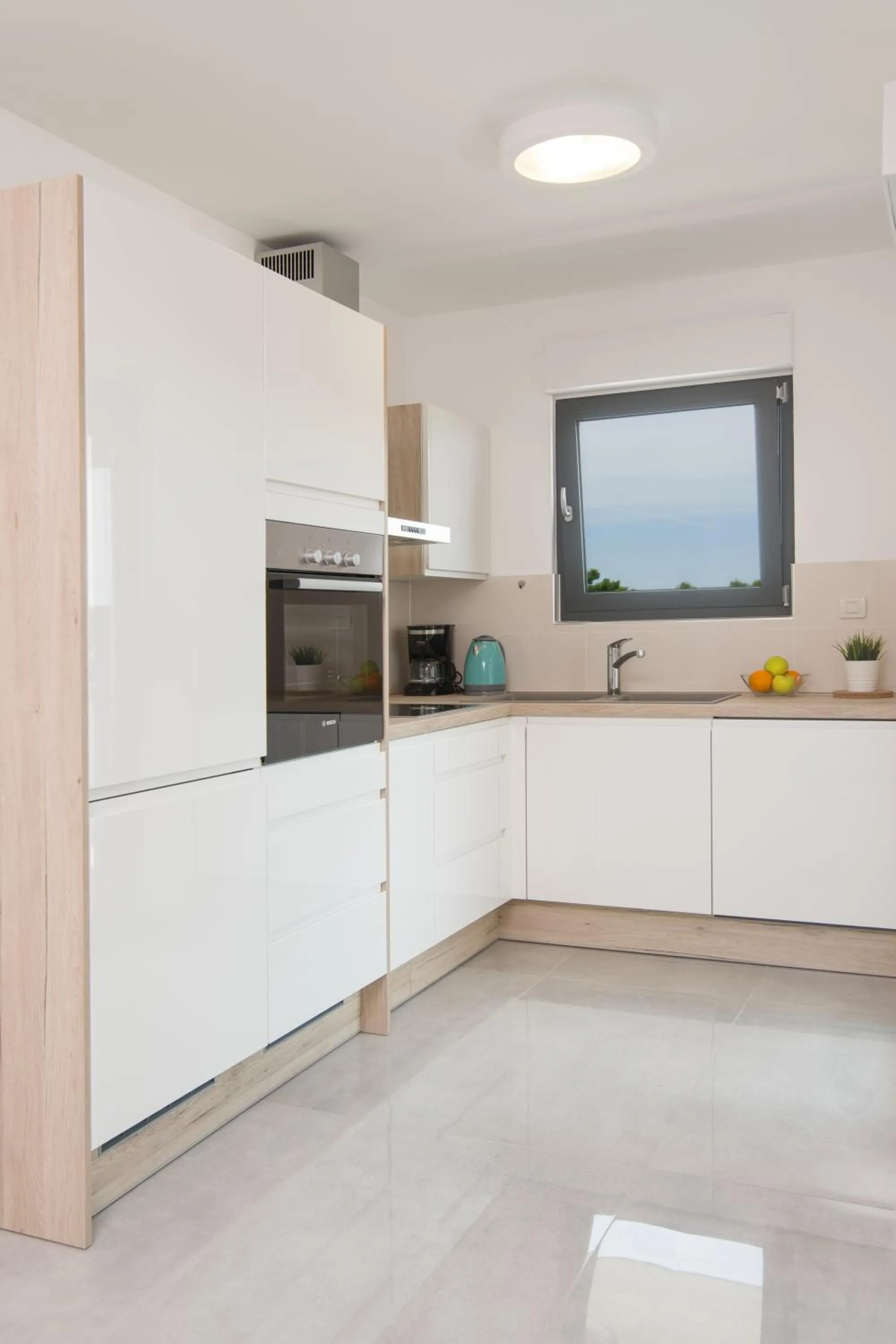 Kitchen or kitchenette in Aparthotel Punta Blu - POOL & SPA