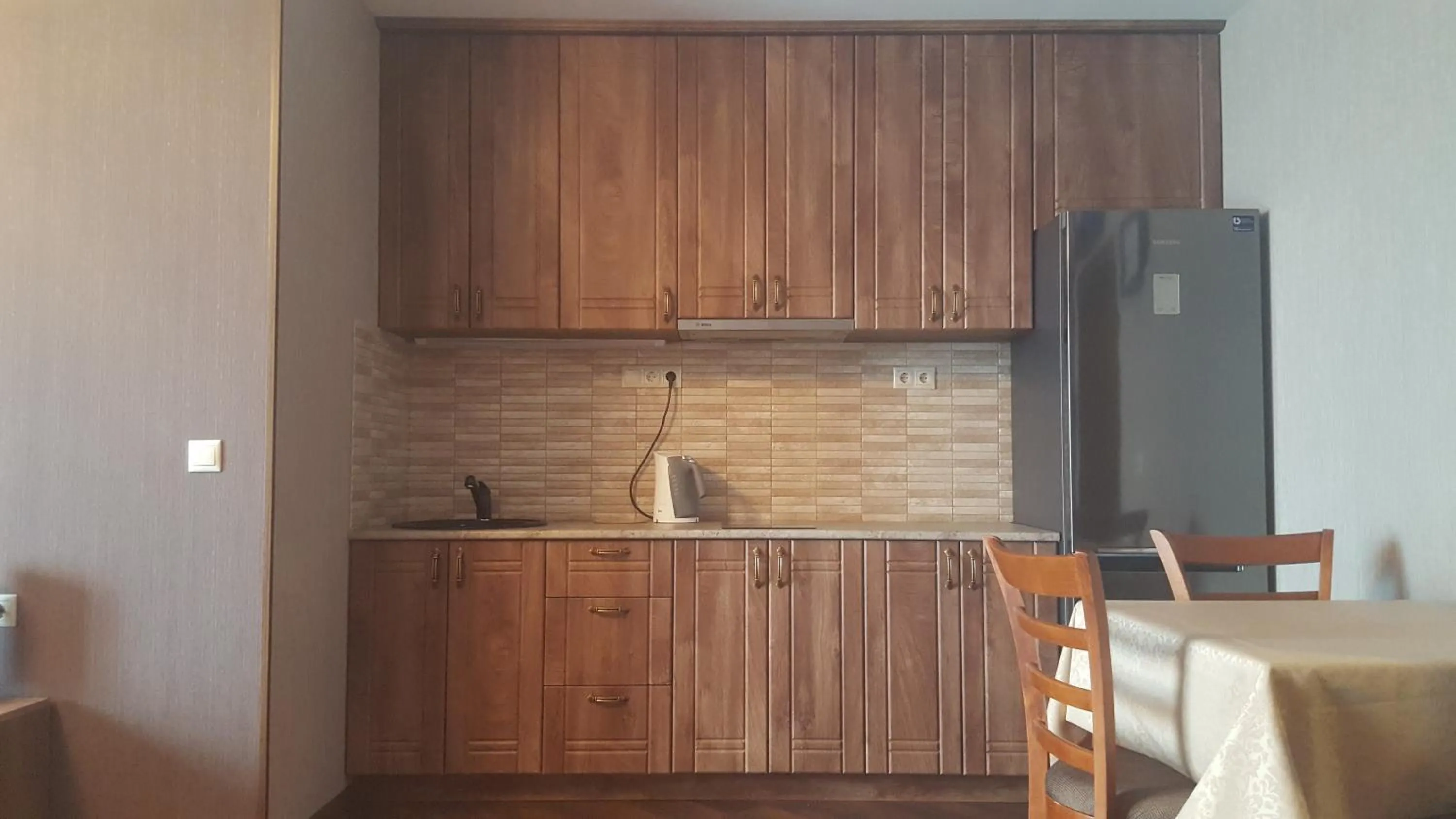 Kitchen or kitchenette in Mimino Apartment Deluxe First Line (C II)