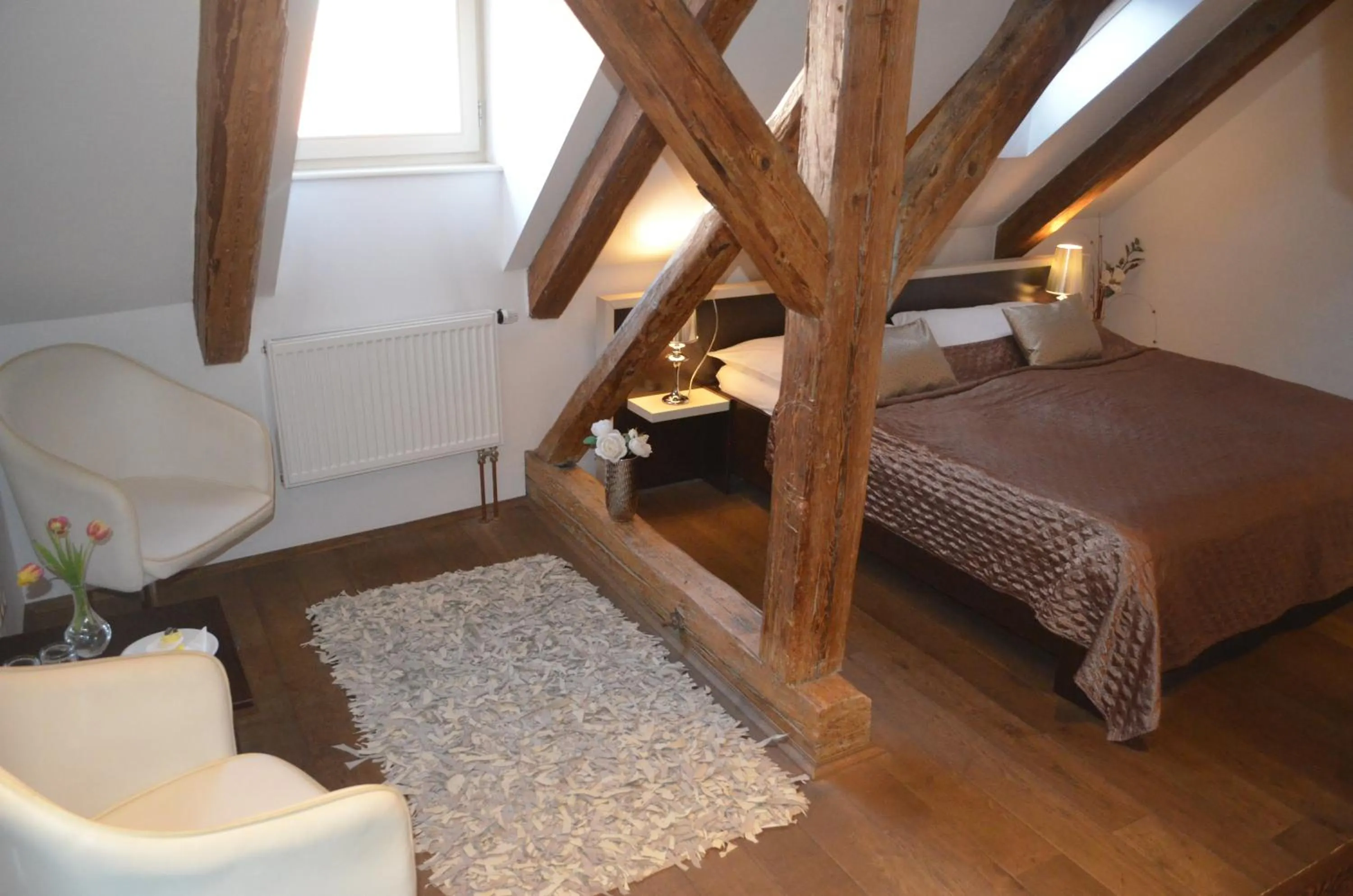 Bed in Hotel Peregrin