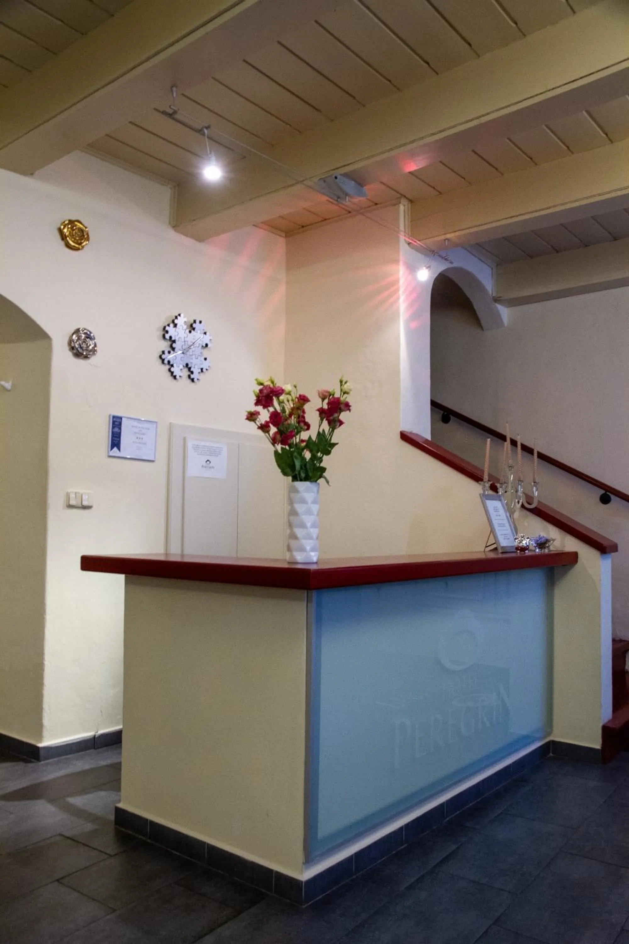 Lobby or reception in Hotel Peregrin