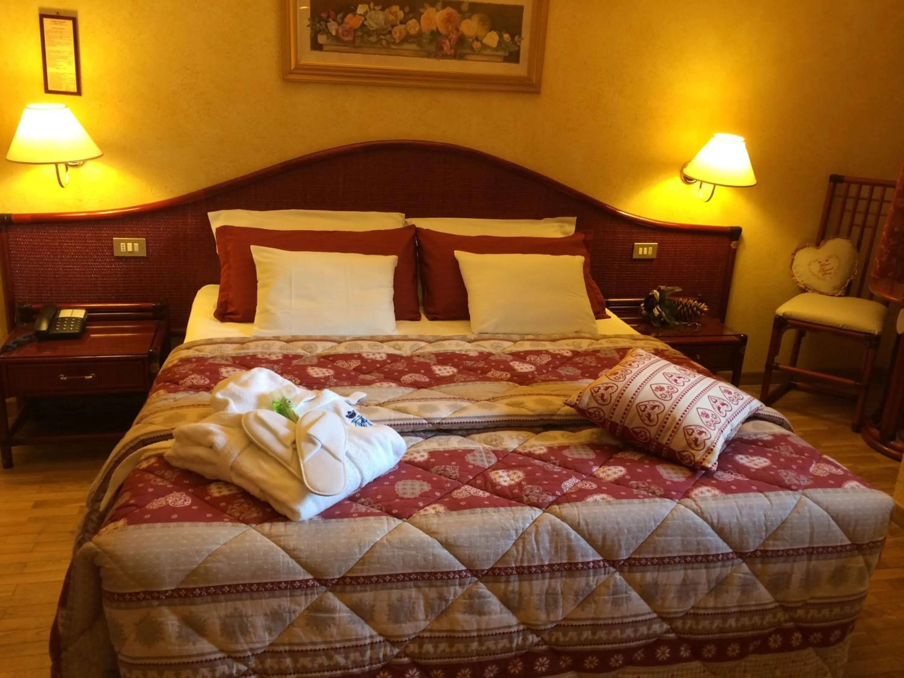 Bed in Grand Hotel Principe