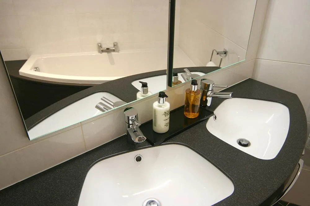 Bathroom in Damon’s Hotel