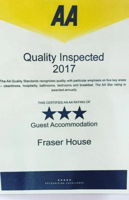 Certificate/Award in Fraser House