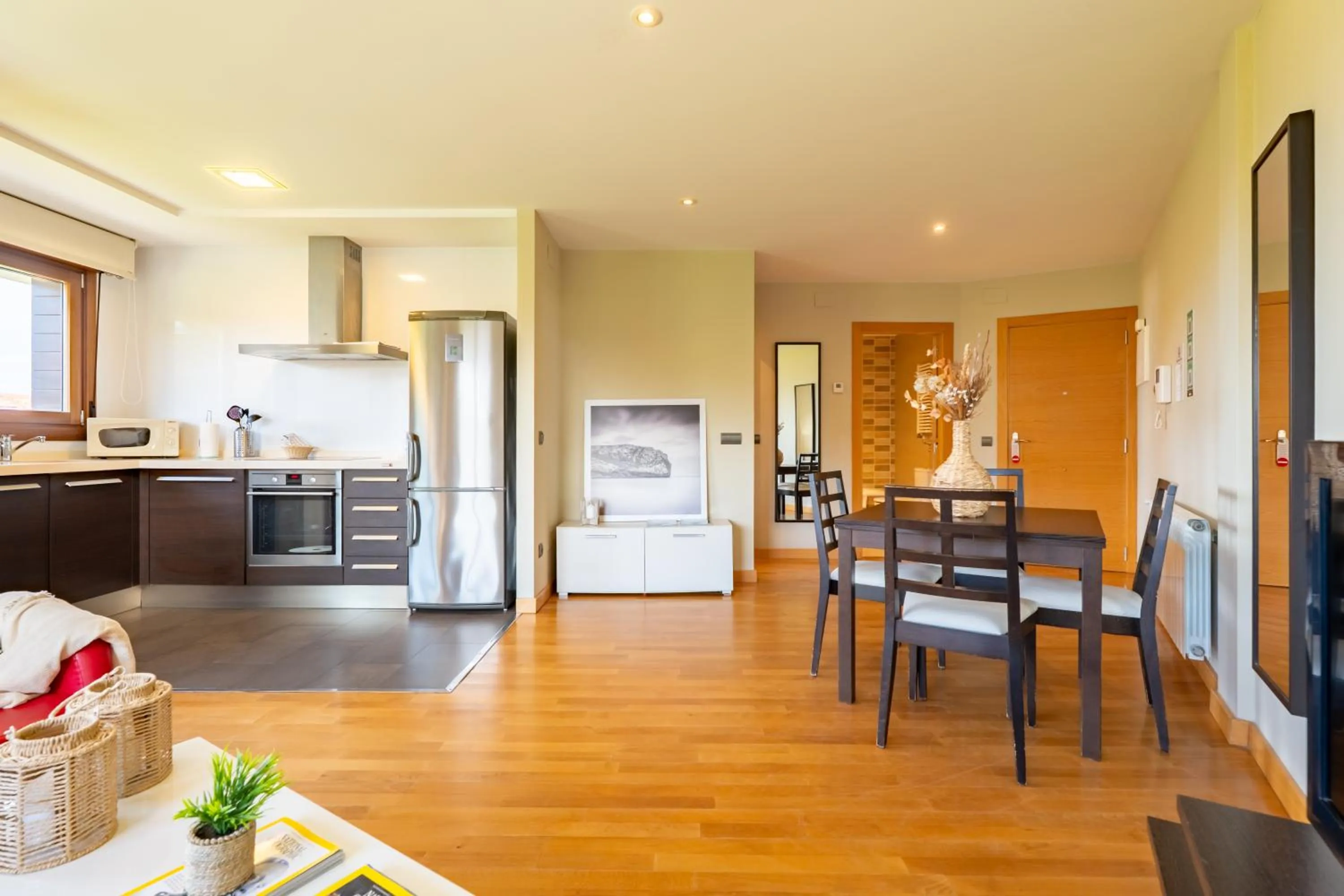 Kitchen or kitchenette in Apartamentos Albatros