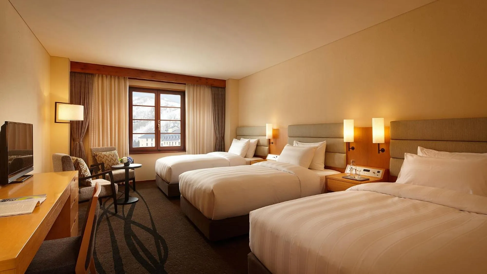 Bed in Lotte Arai Resort