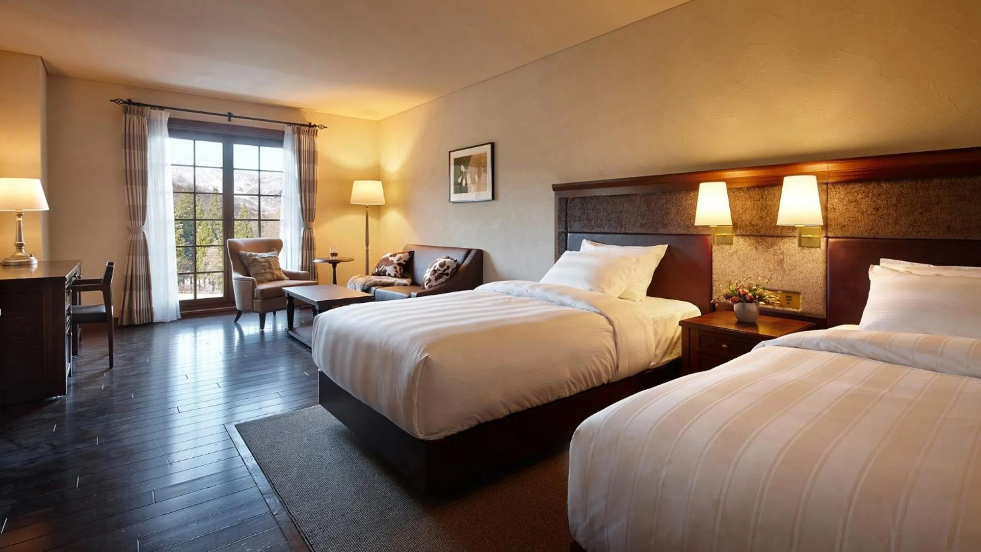 Bed in Lotte Arai Resort