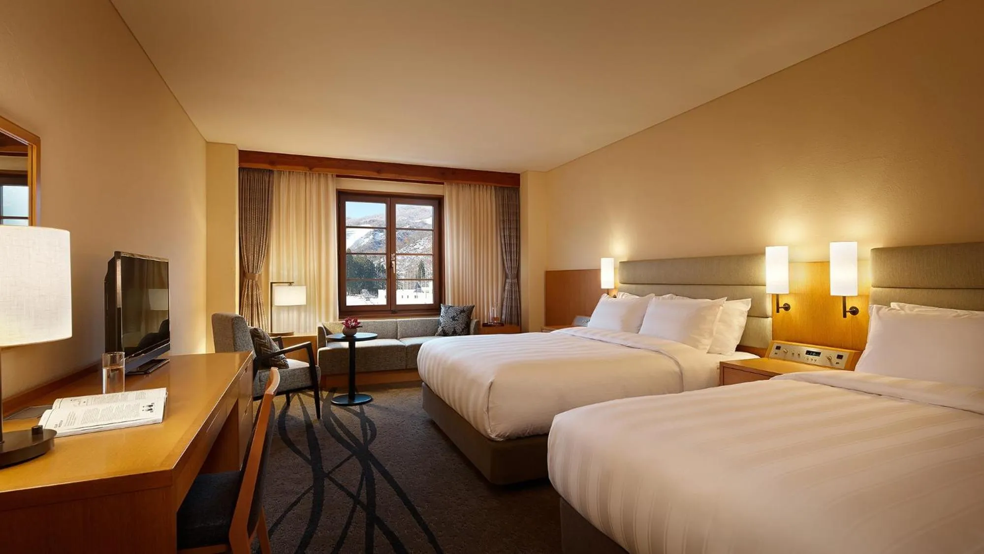 Bed in Lotte Arai Resort