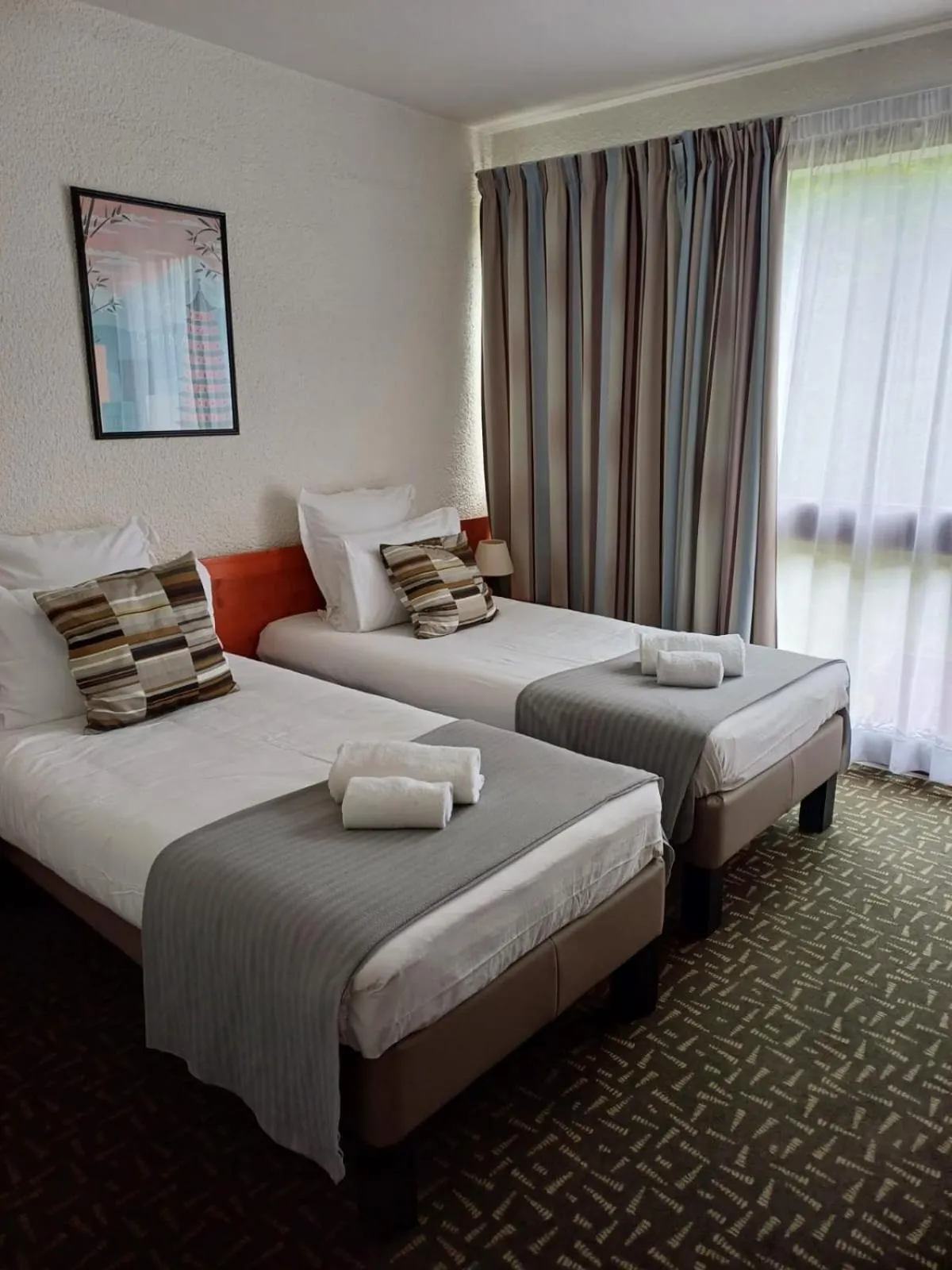 Photo of the whole room, Bed in Hôtel-Restaurant La Belle Poule -