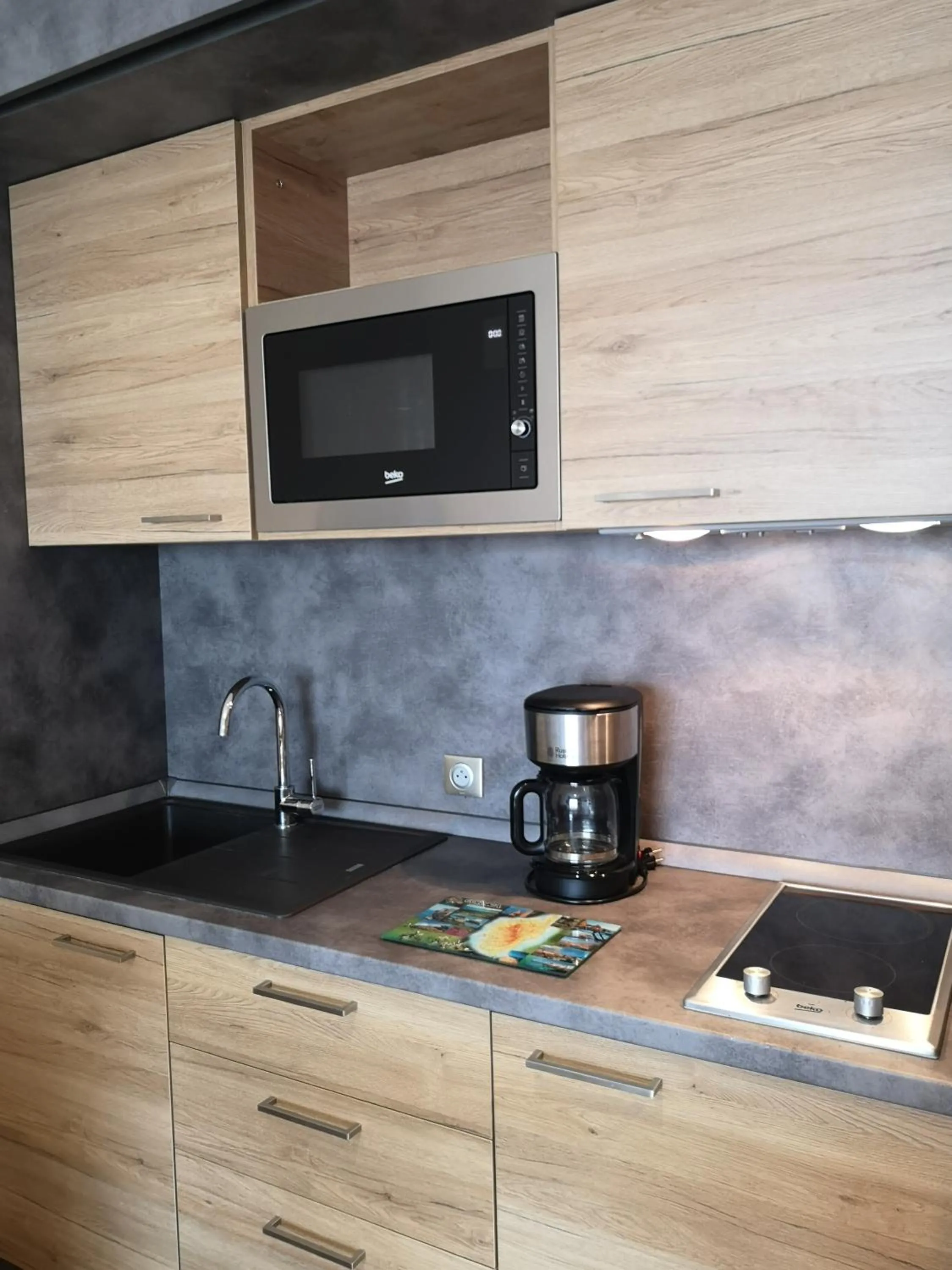 Kitchen or kitchenette in Hotel Residence Lido Marana Bastia Furiani